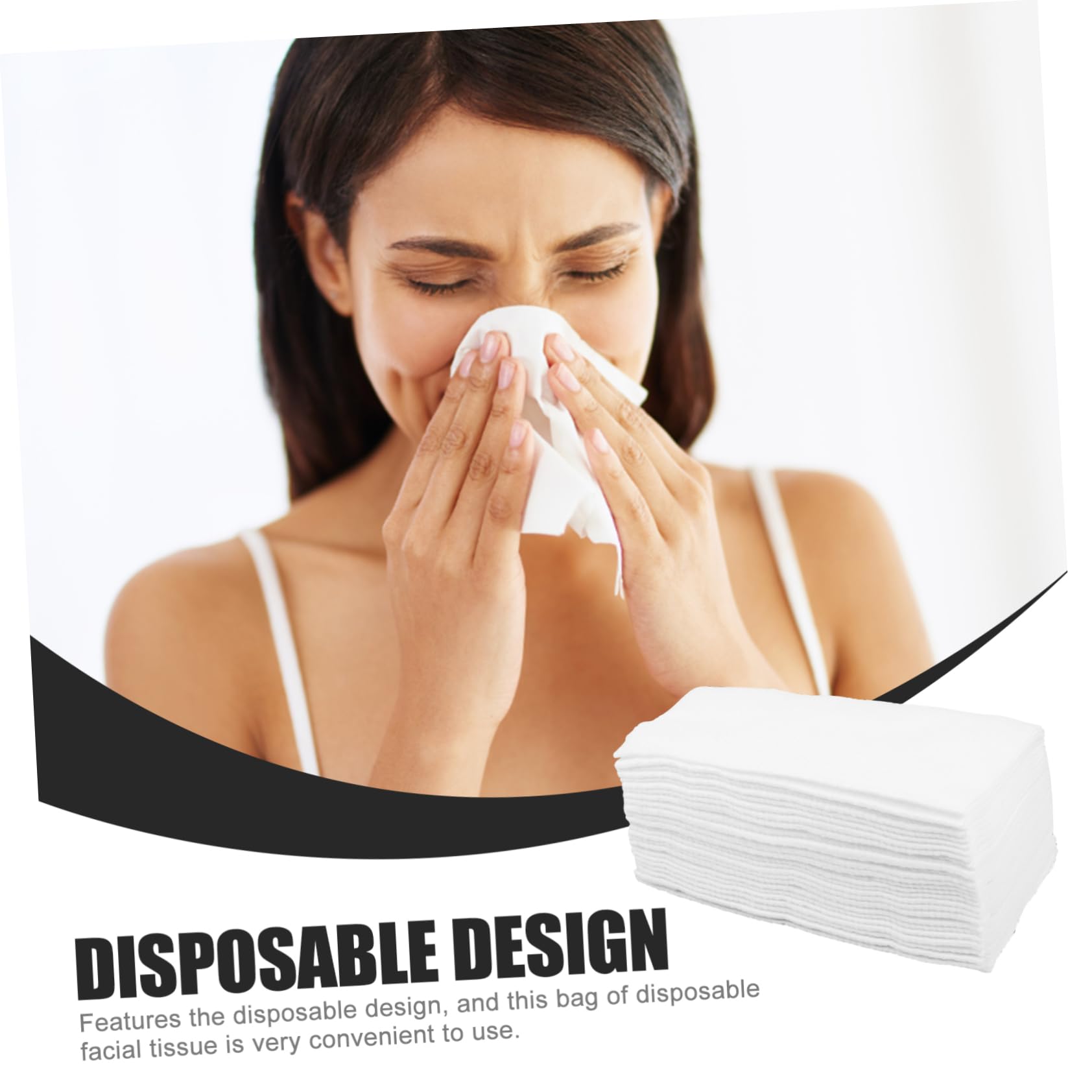 VOSAREA 60-Pack Cotton Face Towels - Soft Makeup Remover & Facial Cleaning Wipes, Gentle Body Hand Towels for Travel, Gym & Daily Skincare Routine | Hypoallergenic & Reusable