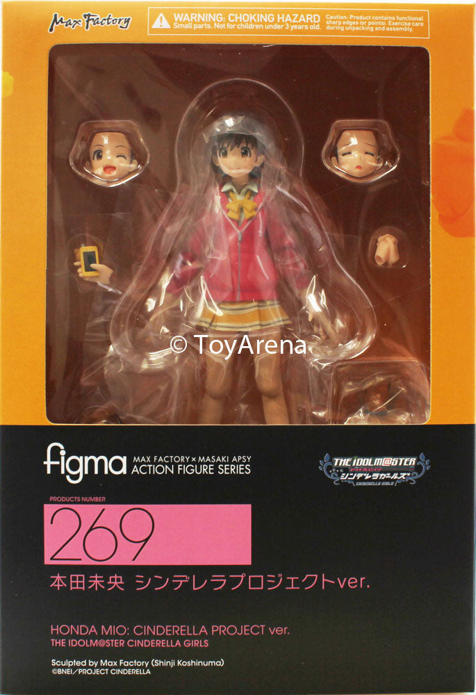 Figma #269 Honda Mio: Cinderella Project Ver. Action Figure - IDOLM@STER Cinderella Girls Anime Collectible for Display & Cosplay