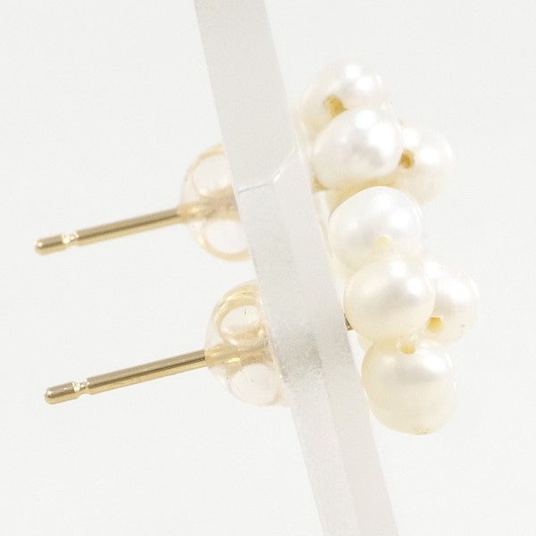 18K Yellow Gold Pearl Earrings for Women - Classic Elegant Jewelry Gift for Wedding, Anniversary & Special Occasions