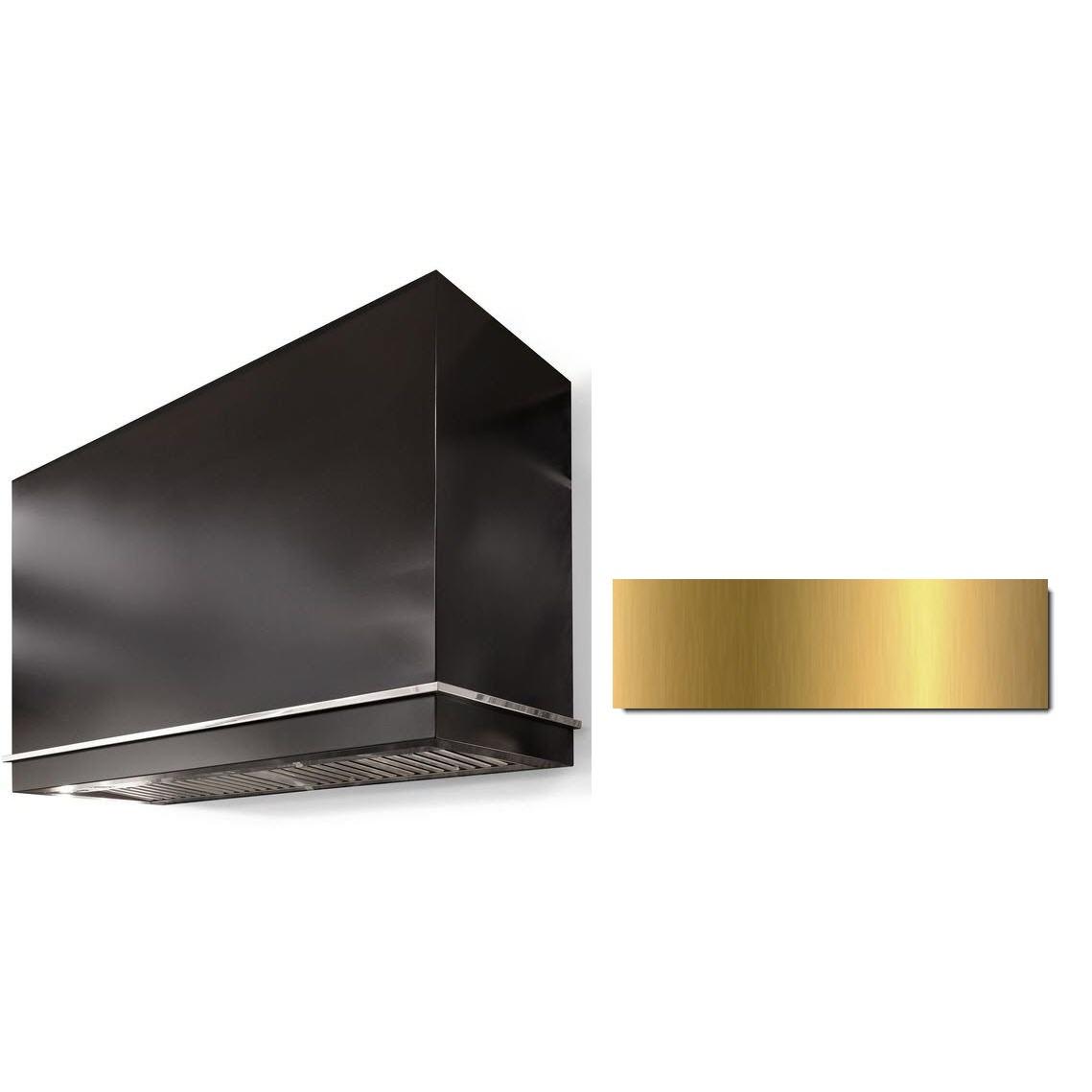 AGA 48 Inch Loge Series Wall Mount Range Hood AH4854LGEBLKBB - Stainless Steel Kitchen Vent Hood with Powerful Exhaust Fan for Gas Stove & Cooking - Perfect for Modern Home Kitchen & Restaurant Use