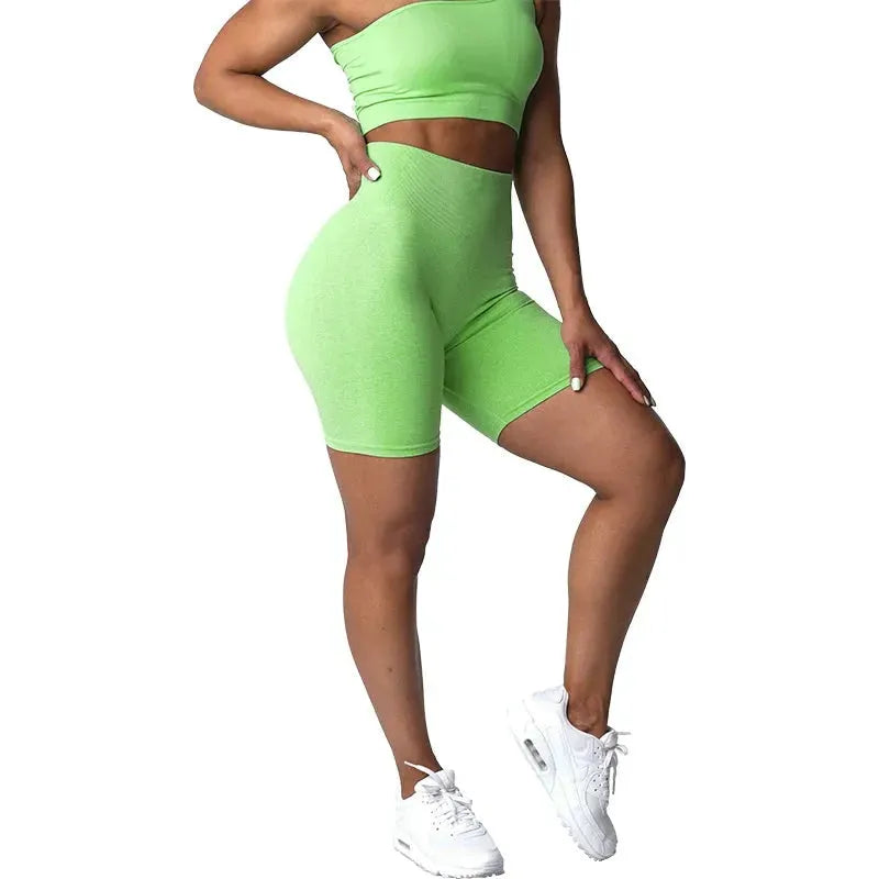 NVGTN Scrunch Seamless Yoga Shorts for Women - High Waisted Spandex Workout Shorts with Butt Lifting Design, Breathable & Elastic Gym Running Athletic Shorts - Perfect for Yoga, Pilates, Running & Lounge Wear