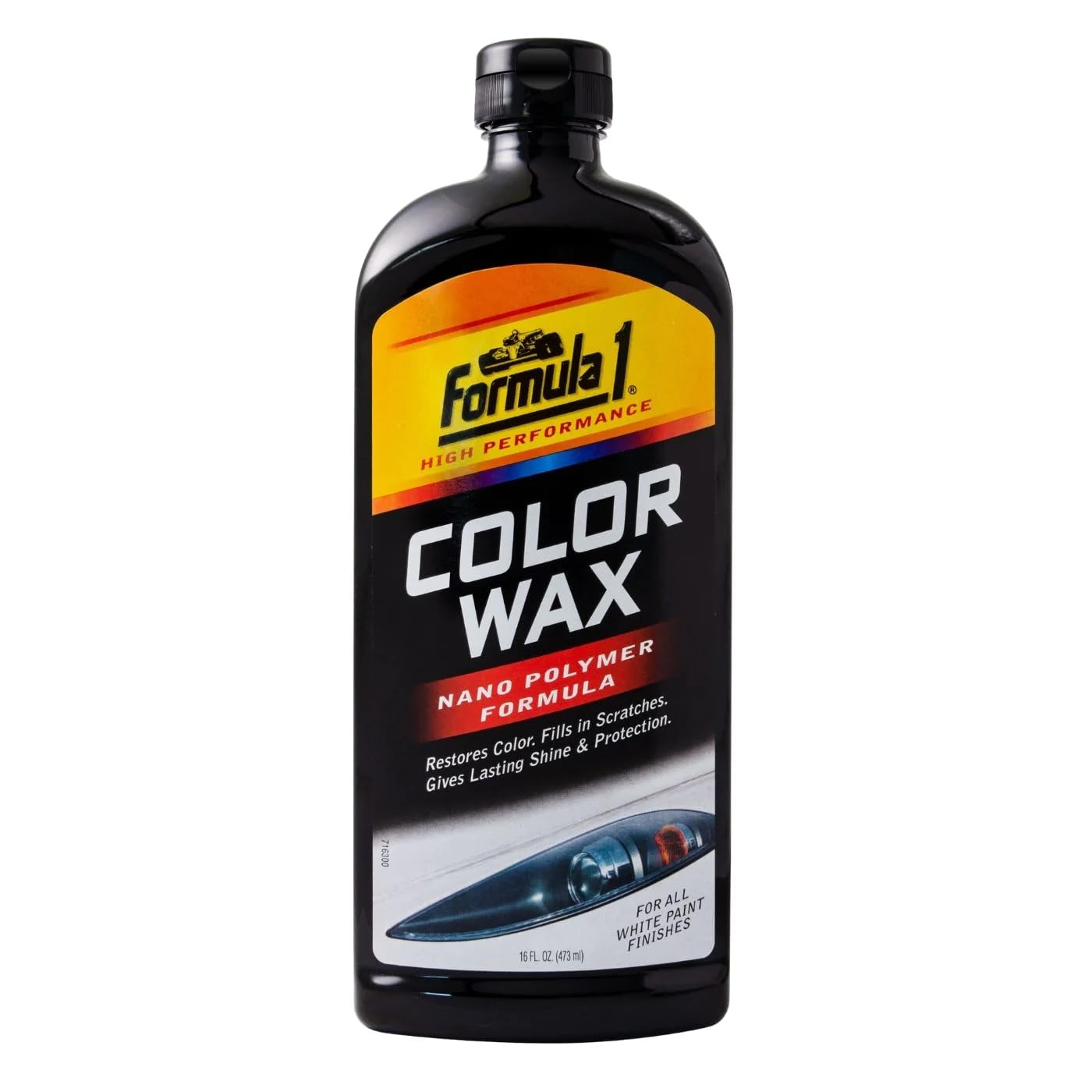 Formula 1 White Color Car Wax - Scratch & Swirl Remover for White Cars | UV-Protective Polishing Compound | 16 oz Car Detailing Wax | Perfect for Show Cars & Daily Protection