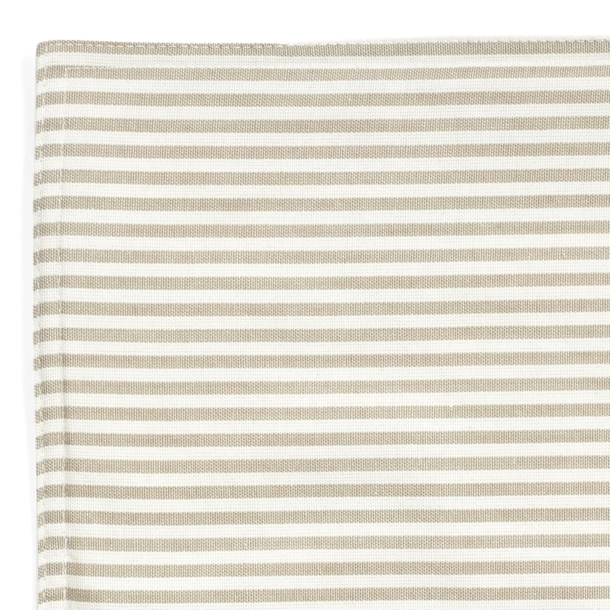 Farmhouse Ticking Stripe Yarn Dyed Cotton Placemats Set of 4 - Rustic Table Setting for Dining Room, Kitchen Decor, and Holiday Entertaining