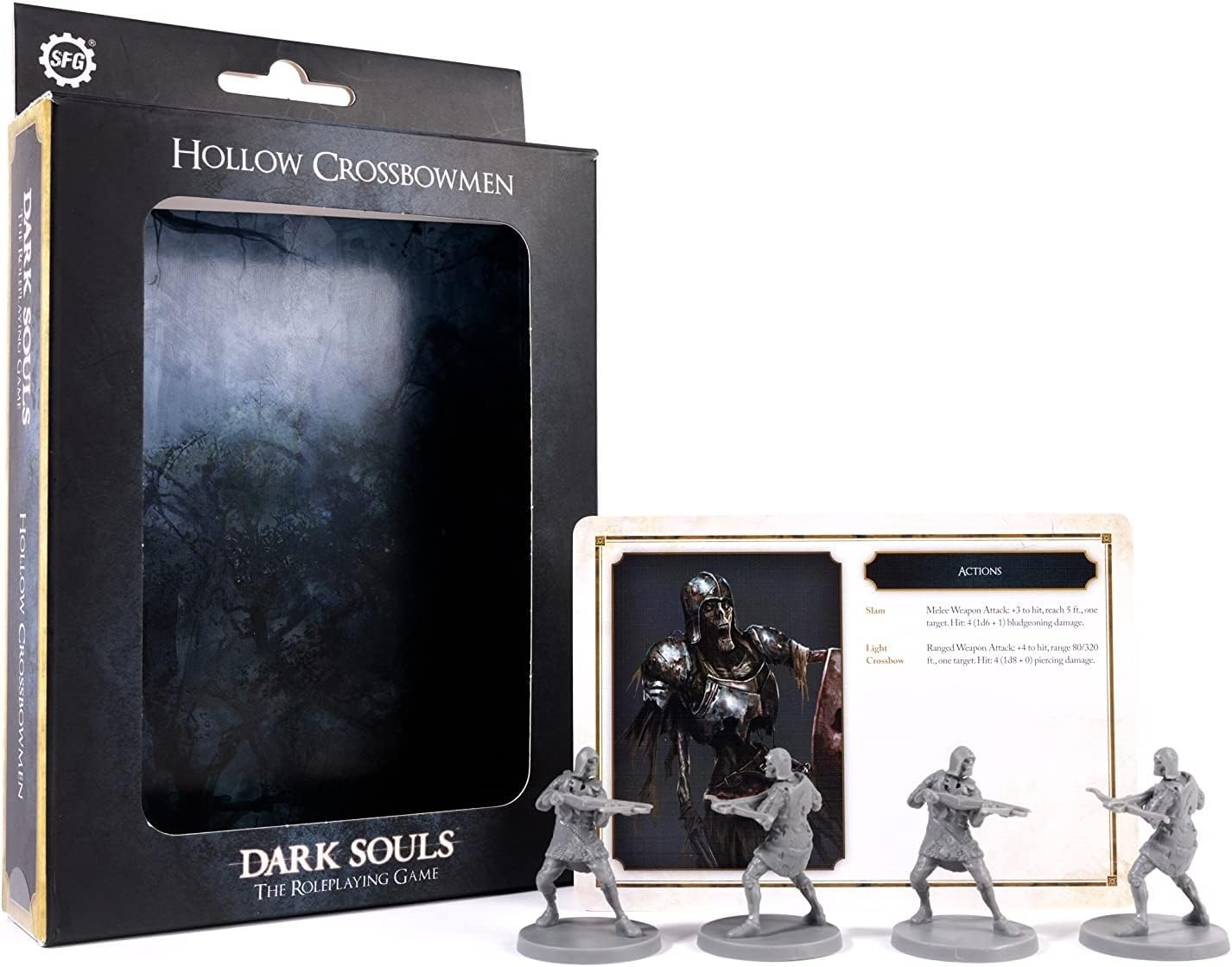 Dark Souls RPG Hollow Crossbowmen Miniatures & Cards for Tabletop Gaming