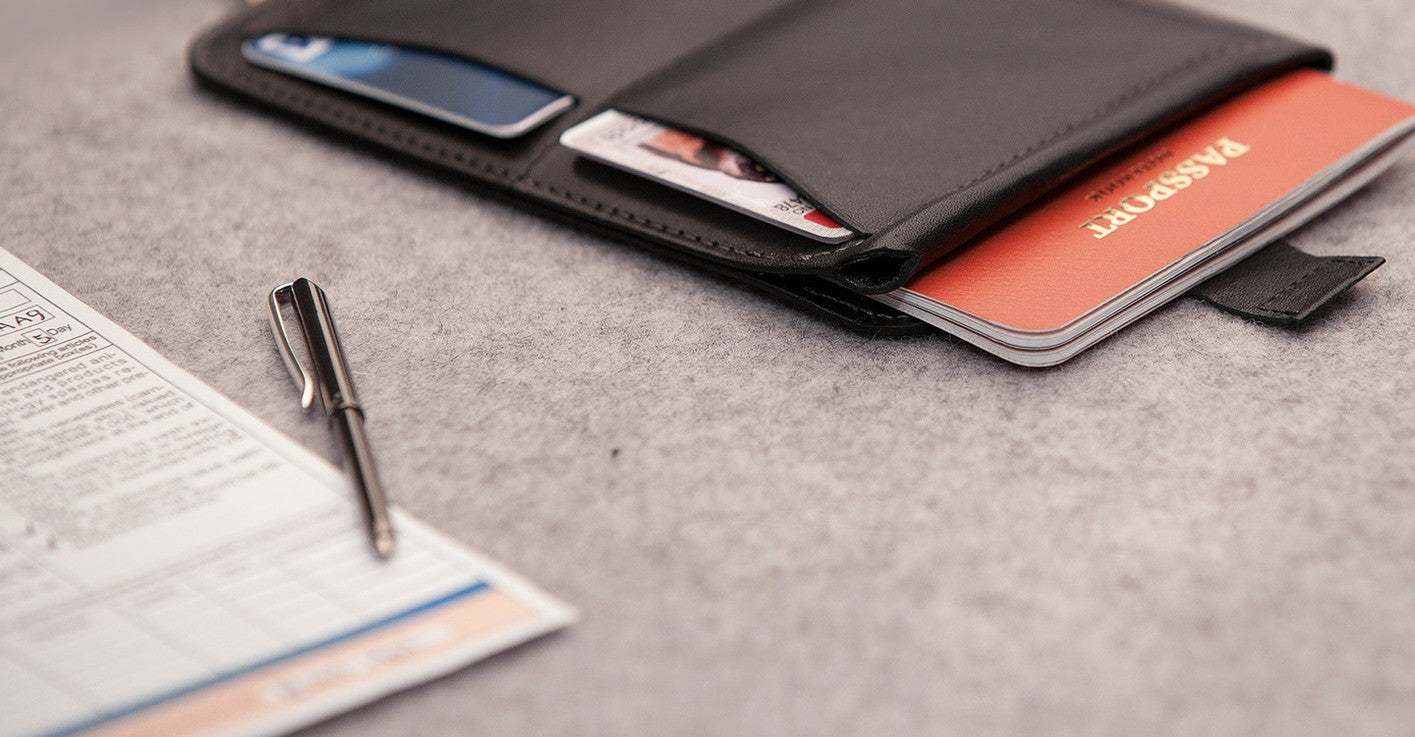 Bellroy Premium Leather Passport Sleeve Wallet - RFID Blocking Travel Organizer for Men & Women | Perfect for Airports, Business Trips & International Travel