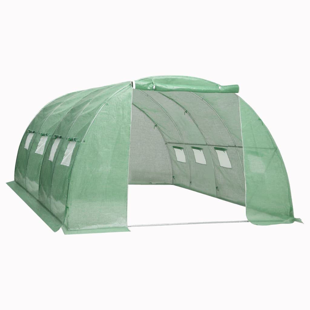 Portable Walk-in Indoor Outdoor Plant Greenhouse - 172.2 ft² Steel Frame Greenhouse (13.1'x13.1'x6.6') for Gardening, Seed Starting & Plant Protection