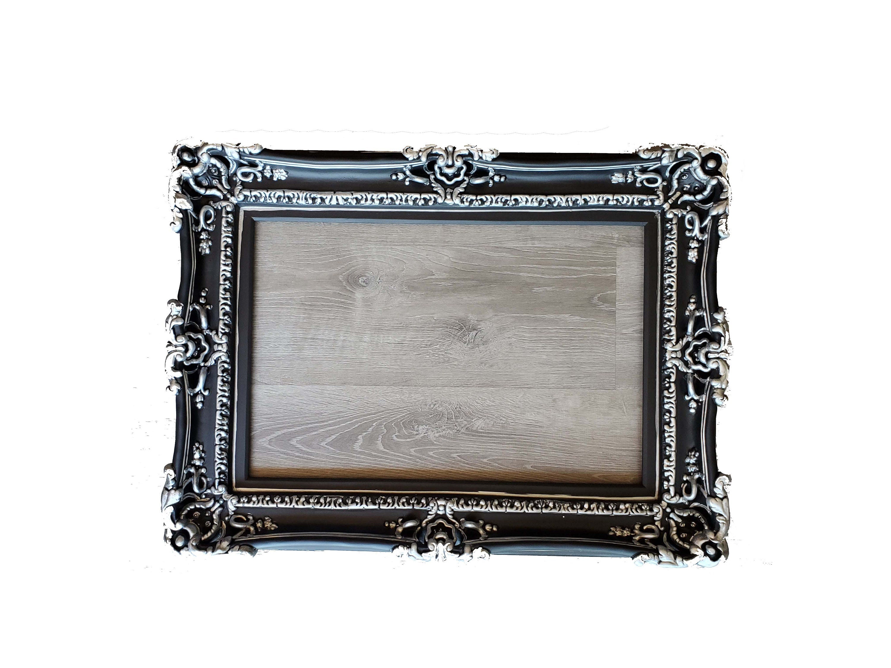 16x20 Black Baroque Picture Frame - Elegant Ornate Photo Frame for Wall Art, Home Decor, and Wedding Photography Displays