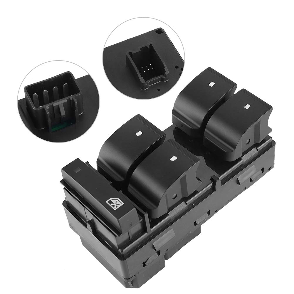 Power Window Switch - Driver Side Left Master Control for 20945129 | Compatible with Multiple Car Models | Easy DIY Installation for Smooth Window Operation