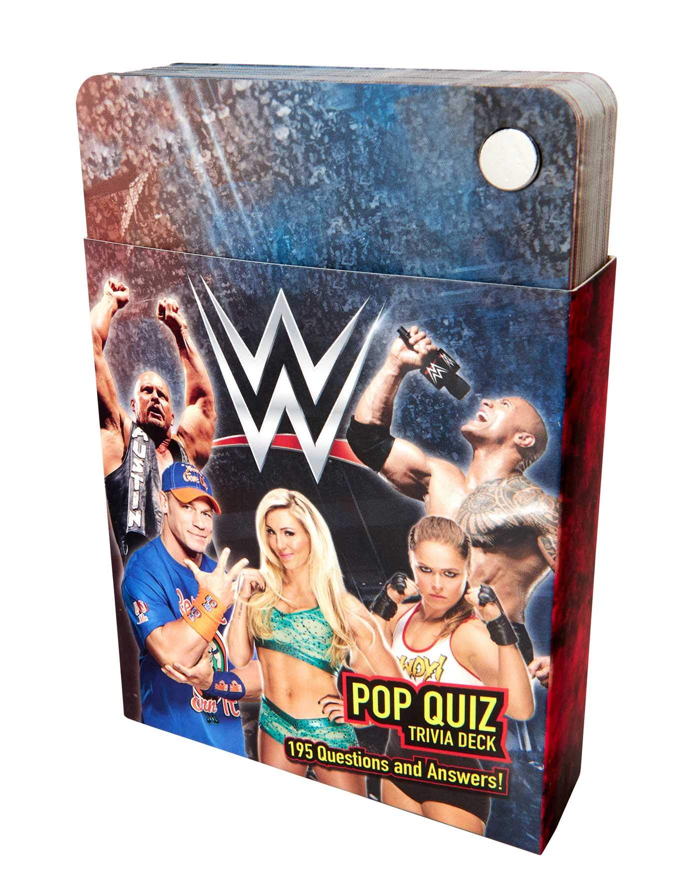 WWE Pop Quiz Trivia Card Game - 100+ Questions About WWE Superstars & History | Perfect for Parties, Game Nights & WWE Fans Gift