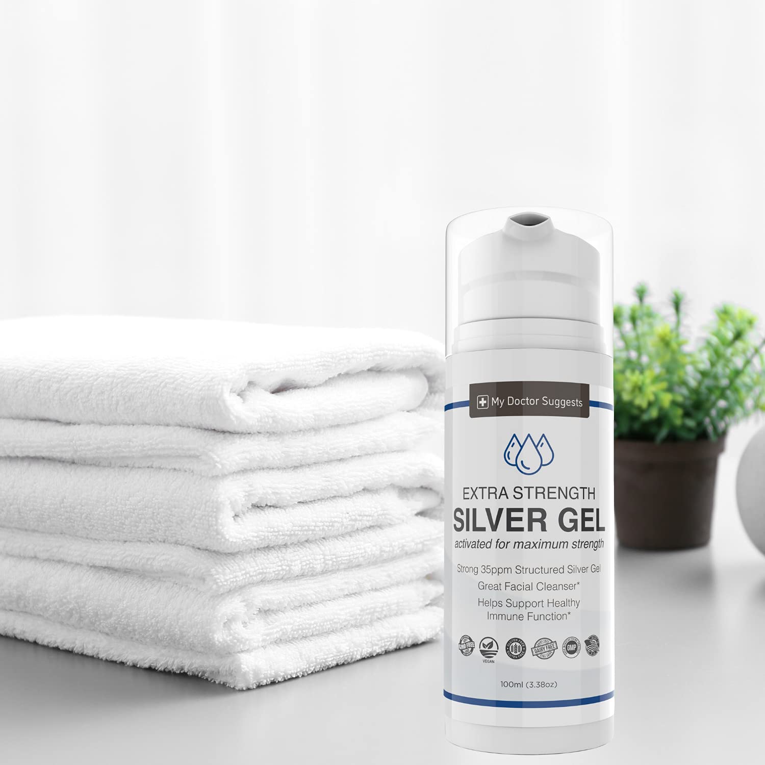 Extra Strength Silver Gel - 35ppm Colloidal Silver Gel for Maximum Potency | Therapeutic Grade Skin Care Solution | Supports Wound Healing & Skin Repair | Perfect for First Aid Kits & Daily Skin Care