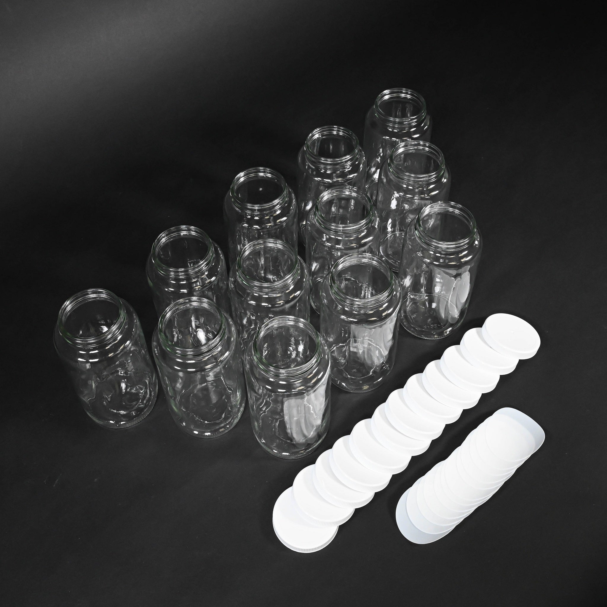 12 Pack 950ml Glass Bottles with Airtight Lids - Perfect for Homemade Juice, Kombucha, Cold Brew & Meal Prep Storage