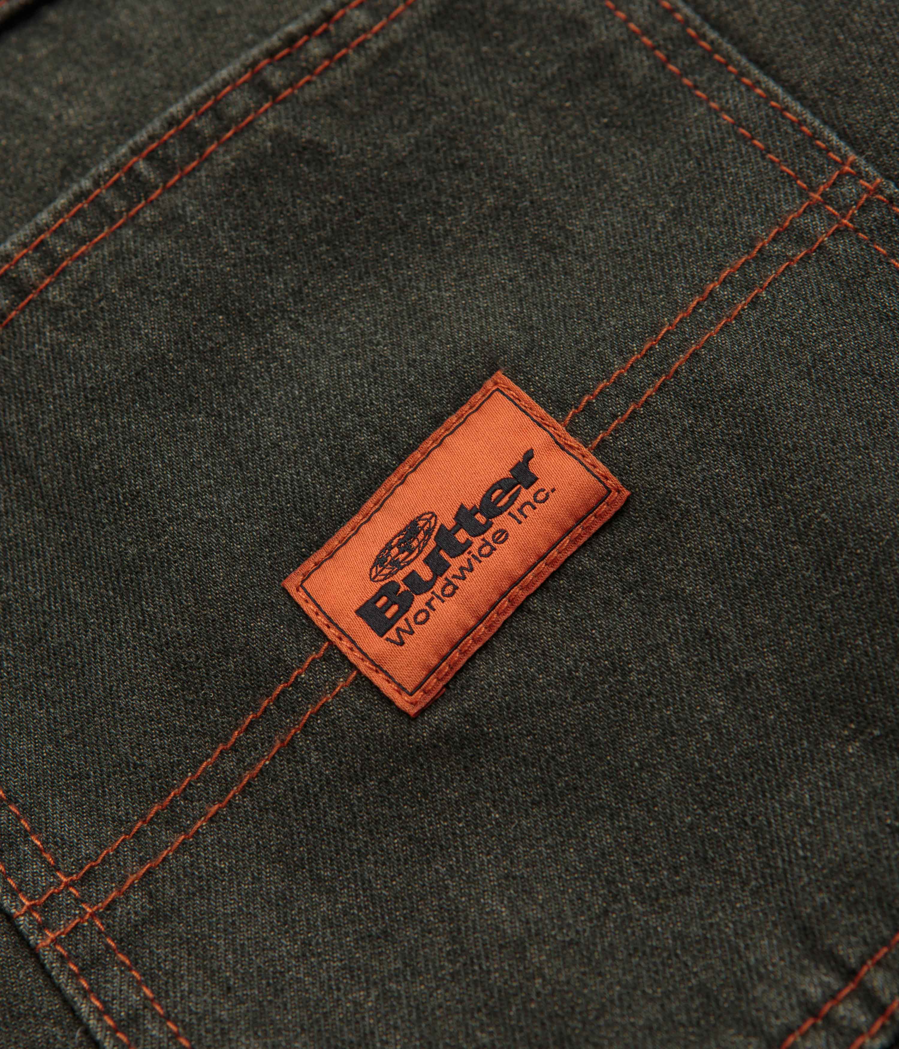 Butter Goods Santosuosso Jeans - Dark Army Wash Denim Pants for Men | Casual Streetwear & Everyday Wear