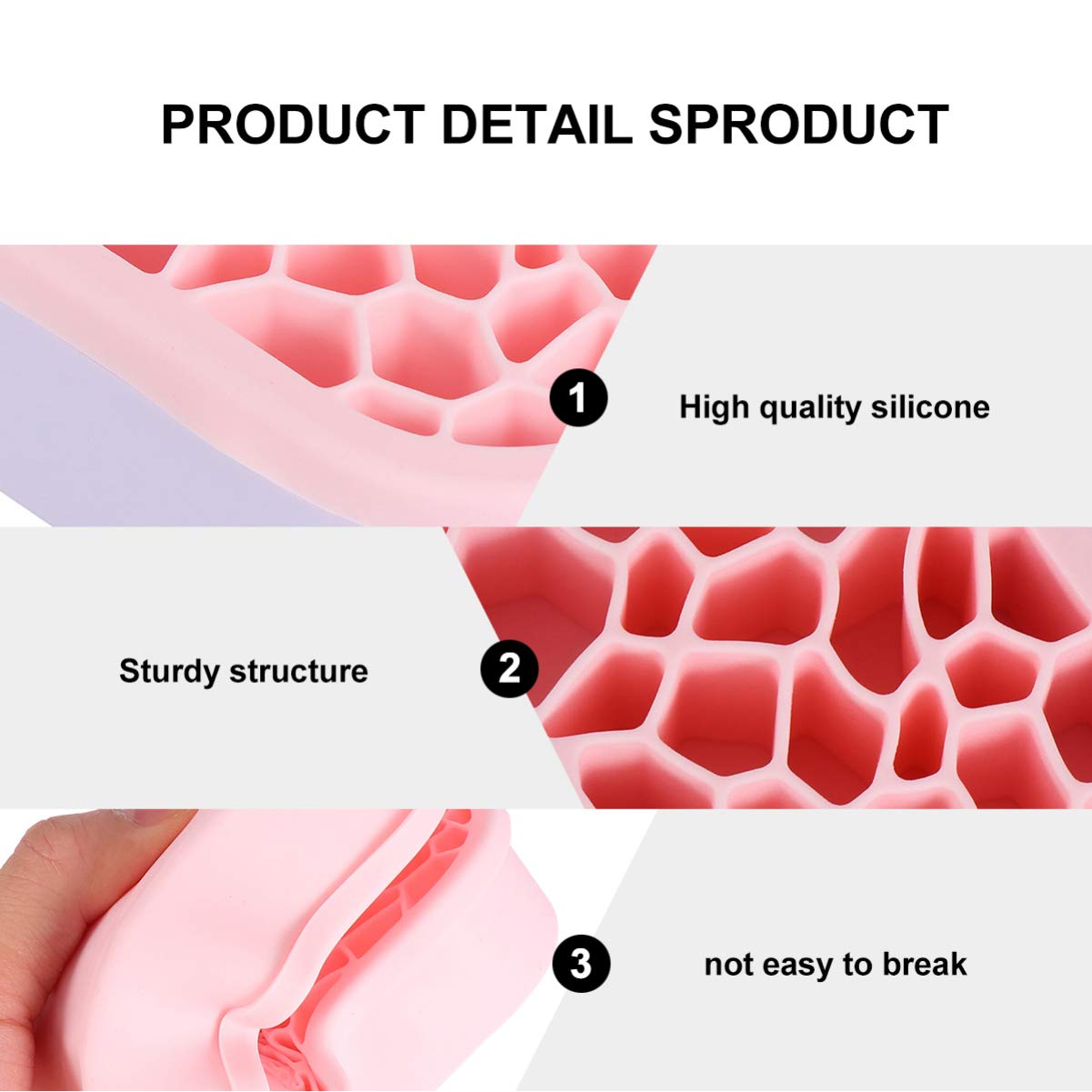 HEALLILY Silicone Makeup Brush Holder & Organizer - Cosmetic Brush Stand for Women | Portable Makeup Storage Box for Travel, Home Vanity & Salon Use