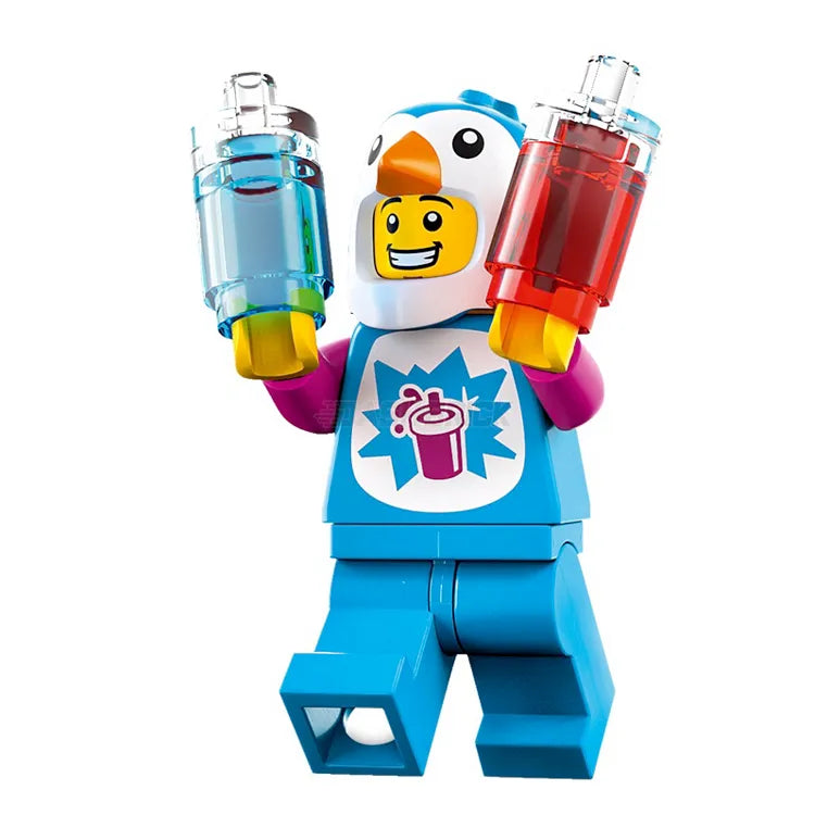 LEGO Minifigure Penguin Slushy Vendor - Collectible LEGO City Series Toy Figure for Kids & Adults - Perfect for LEGO Displays, Dioramas & Gift Giving