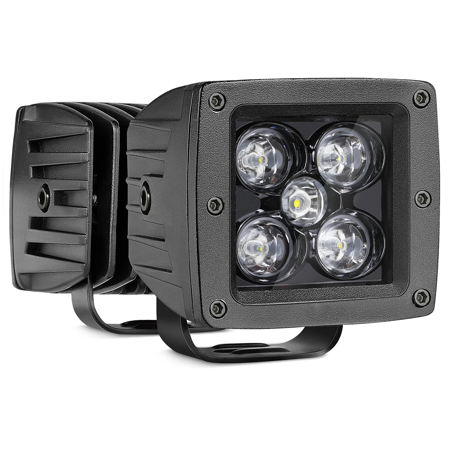 Nirider 2PCS 50W 3 Inch LED Cube Lights - Waterproof Spot LED Pod Light Bars for Off-Road, Fog & Work Lighting | Perfect for Trucks, ATV, UTV, SUV, Motorcycle, Tractor & Boat | Durable Driving Lights for Night Adventures & Heavy-Duty Use