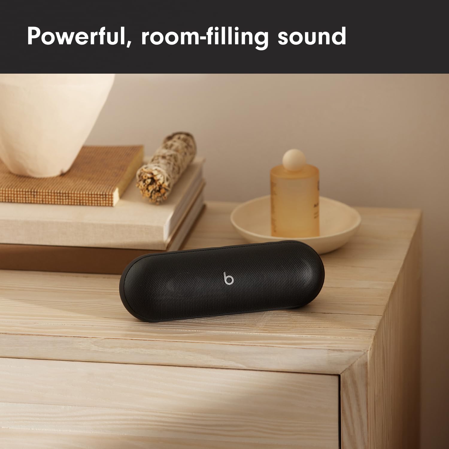 Beats Pill+ Wireless Bluetooth Speaker with 24-Hour Battery Life | IP67 Waterproof & Dustproof | USB-C Portable Charger | Built-in Mic | Compatible with Apple & Android Devices | Matte Black | Perfect for Outdoor Adventures, Pool Parties & Travel