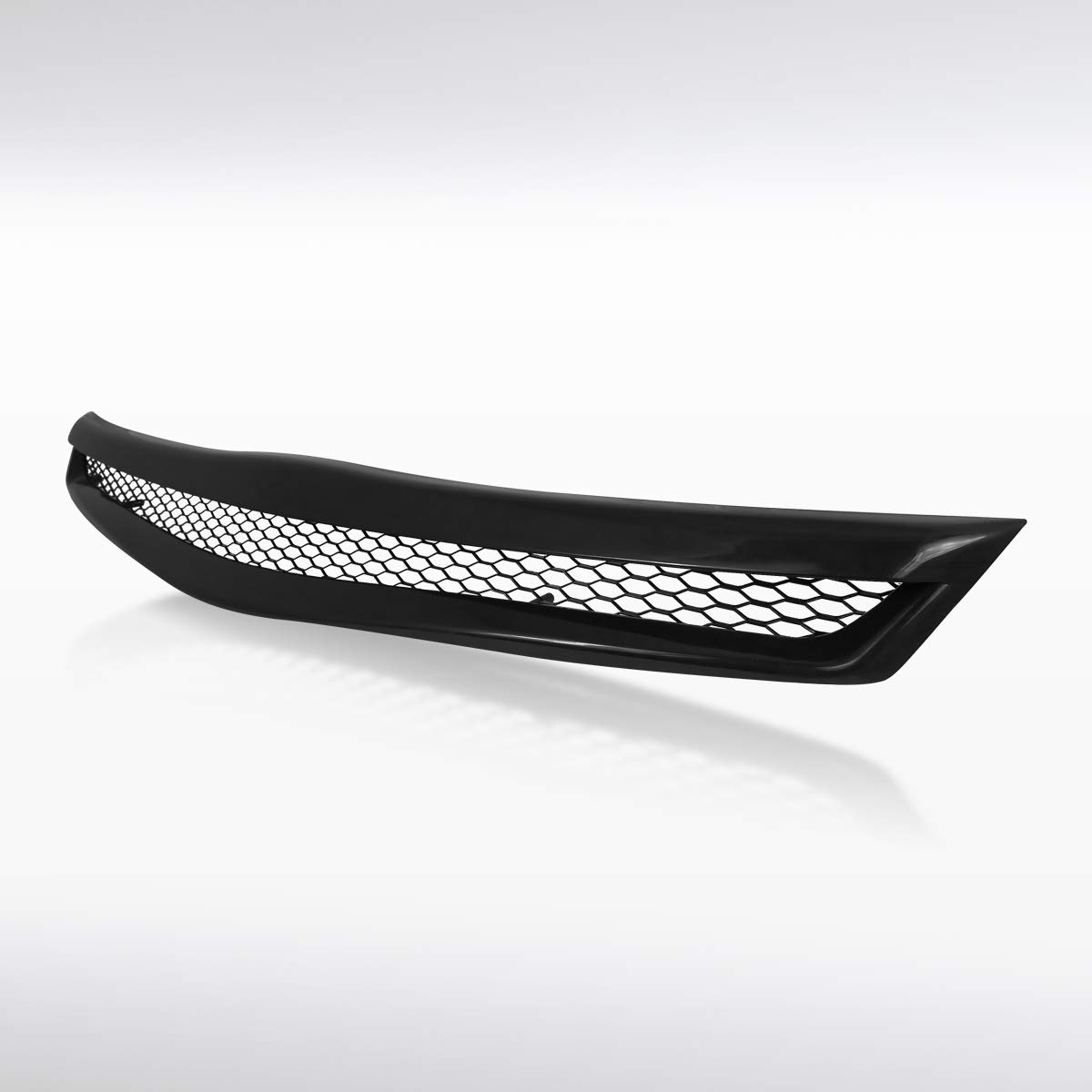 Autozensation Black Honeycomb Hood Grille Compatible with 2006-2008 Honda Civic 2Dr Coupe - Upgrade Your Car's Front Styling for Street Racing & Custom Builds