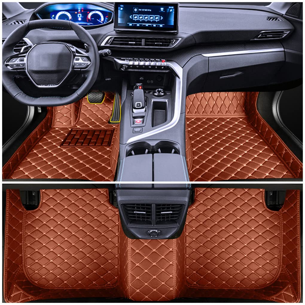 Premium Leather Car Floor Mats for BMW X2 F39 (2018) - Waterproof Full Coverage Floor Liners, Durable & Easy to Clean - Perfect for All-Weather Protection & Luxury Interior Upgrade