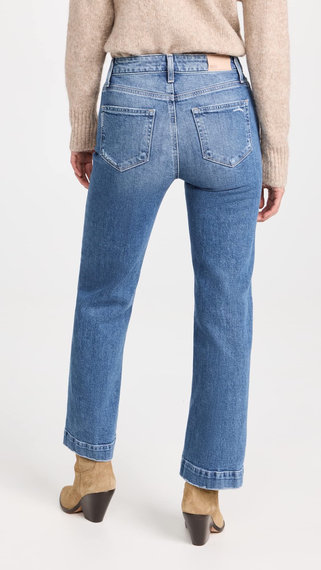 PAIGE Women's High-Rise Ankle Jeans - Slim Fit Stretch Denim Pants for Casual & Work Wear | Perfect for Everyday Outfits & Office Looks