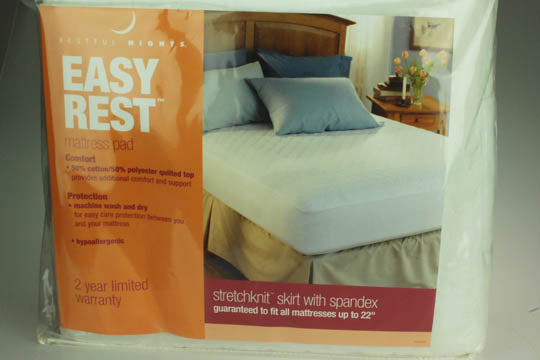 Restful Nights Easy Rest Mattress Pad - Cooling & Comfortable Mattress Topper for Deep Mattress Fit | Perfect for Hot Sleepers & Pressure Relief | Bedroom, Guest Room, Dorm Use