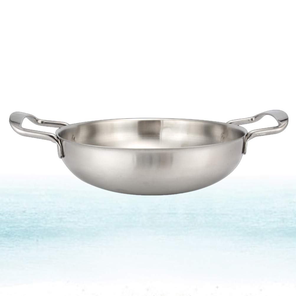 Stainless Steel Stock Pot & Saucepan Set - 3-Piece Portable Cookware for Pasta, Shabu, Deep Frying | Small Cooking Pan for Kitchen & Outdoor Camping | Durable South Korean Stainless Steel