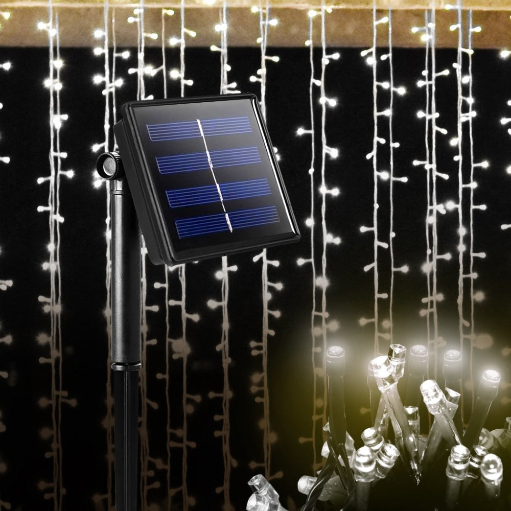 25M 200LED Solar Powered Fairy Lights - Waterproof Outdoor String Lights for Garden, Patio, Christmas, Wedding & Party Decor (Cool White) | Energy Efficient & Weather Resistant