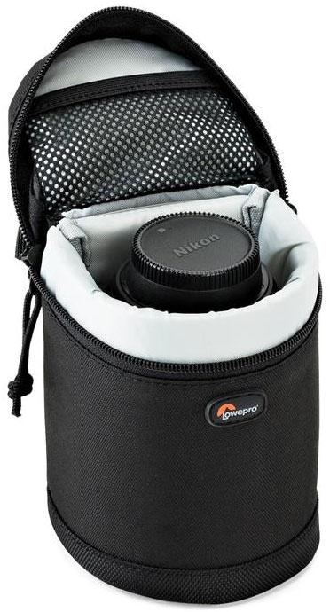 Lowepro Compact Zoom Lens Case 8x12cm (Black) - Protective Pouch for DSLR & Mirrorless Camera Lenses - Perfect for Travel, Hiking & Outdoor Photography