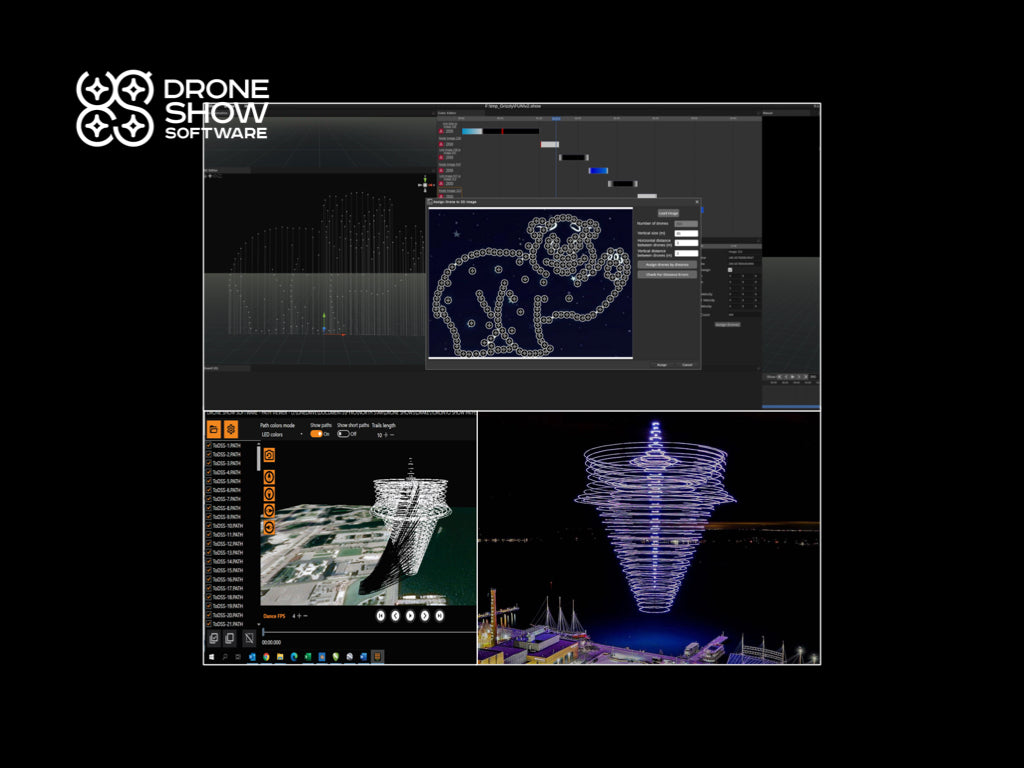 Professional Drone Show Software Package (No Drones Included) - Perfect for Aerial Light Shows, Events, and Entertainment Productions