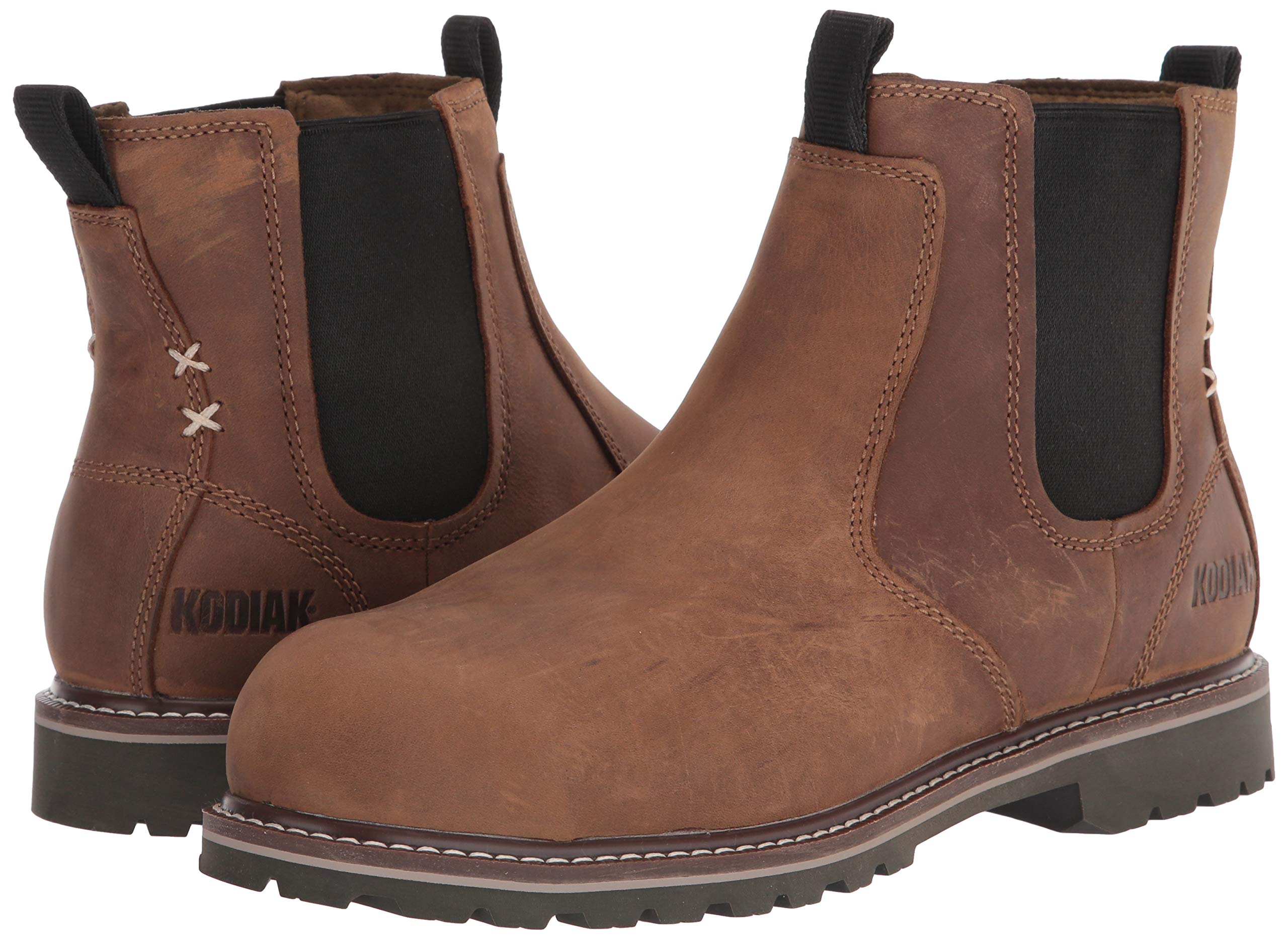 Kodiak Women's Bralorne Composite Toe Waterproof Chelsea Work Boots - Slip Resistant Safety Shoes for Construction, Warehouse & Outdoor Jobs
