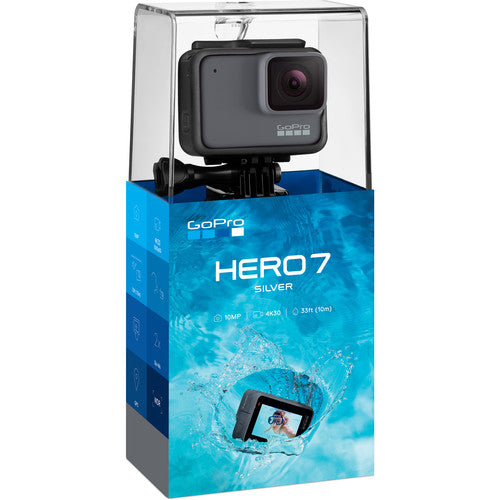 GoPro HERO7 Silver 4K Waterproof Action Camera - Best for Vlogging, Travel & Outdoor Adventures (Diving, Skiing, Surfing)