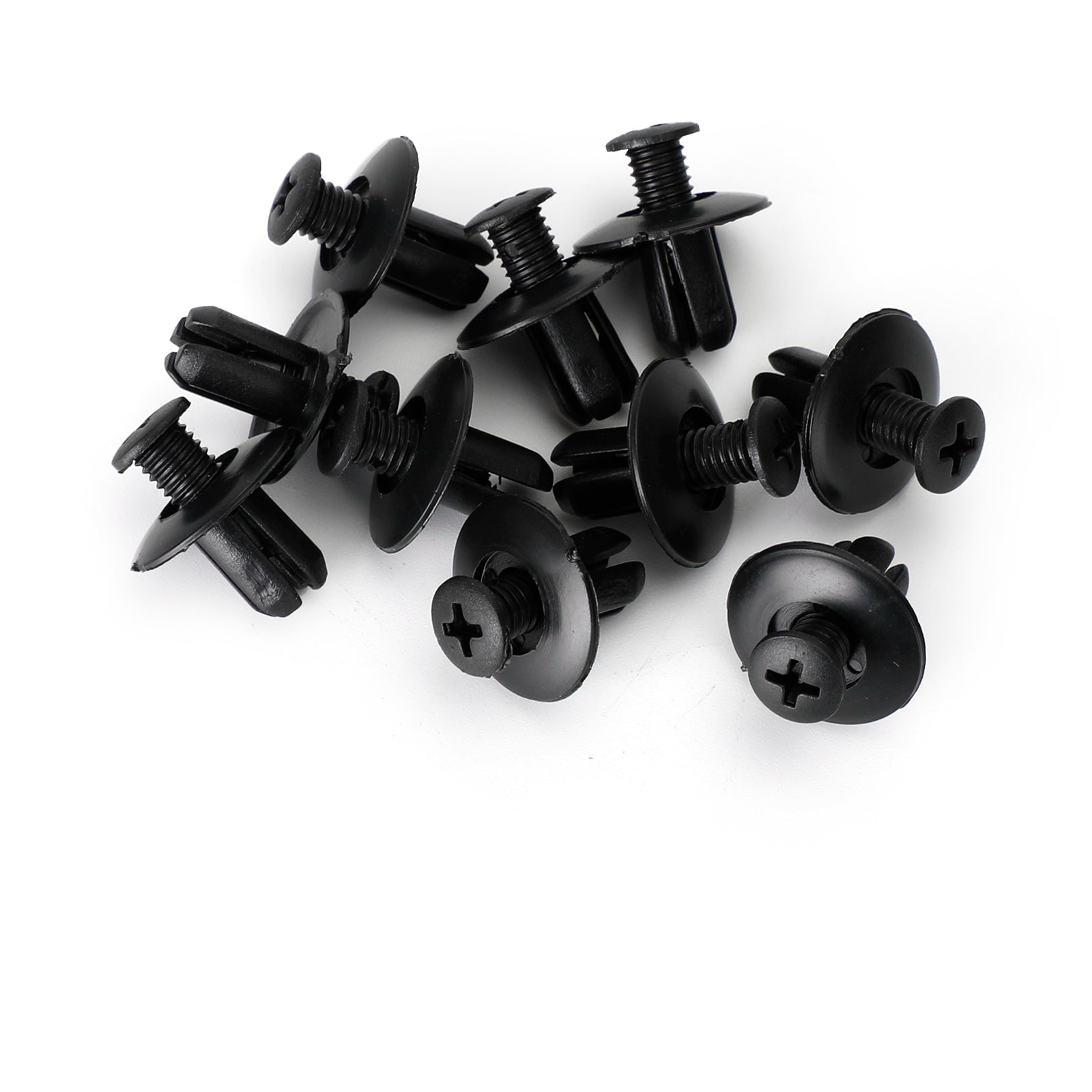 10x 8mm Fairing Clip Screw Rivets - Motorcycle Panel Trim Fasteners for Suzuki GSX, Burgman, V-Strom - Perfect for Bodywork Repair & Plastic Trim Installation
