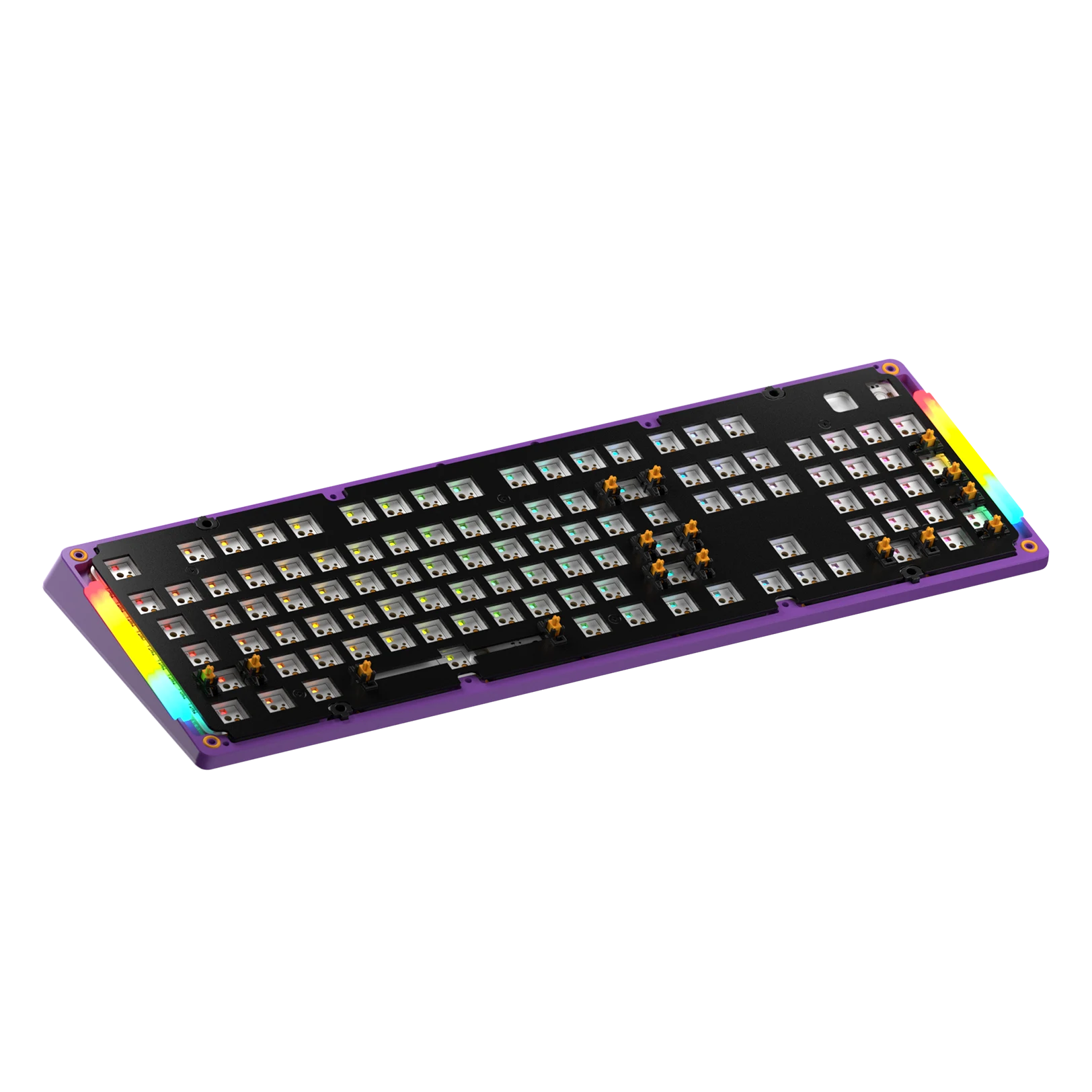 GMMK 3 Mechanical Keyboard Bottom Case - Limited Edition Metal Synth Purple (100% Size) for Gaming & Typing Enthusiasts