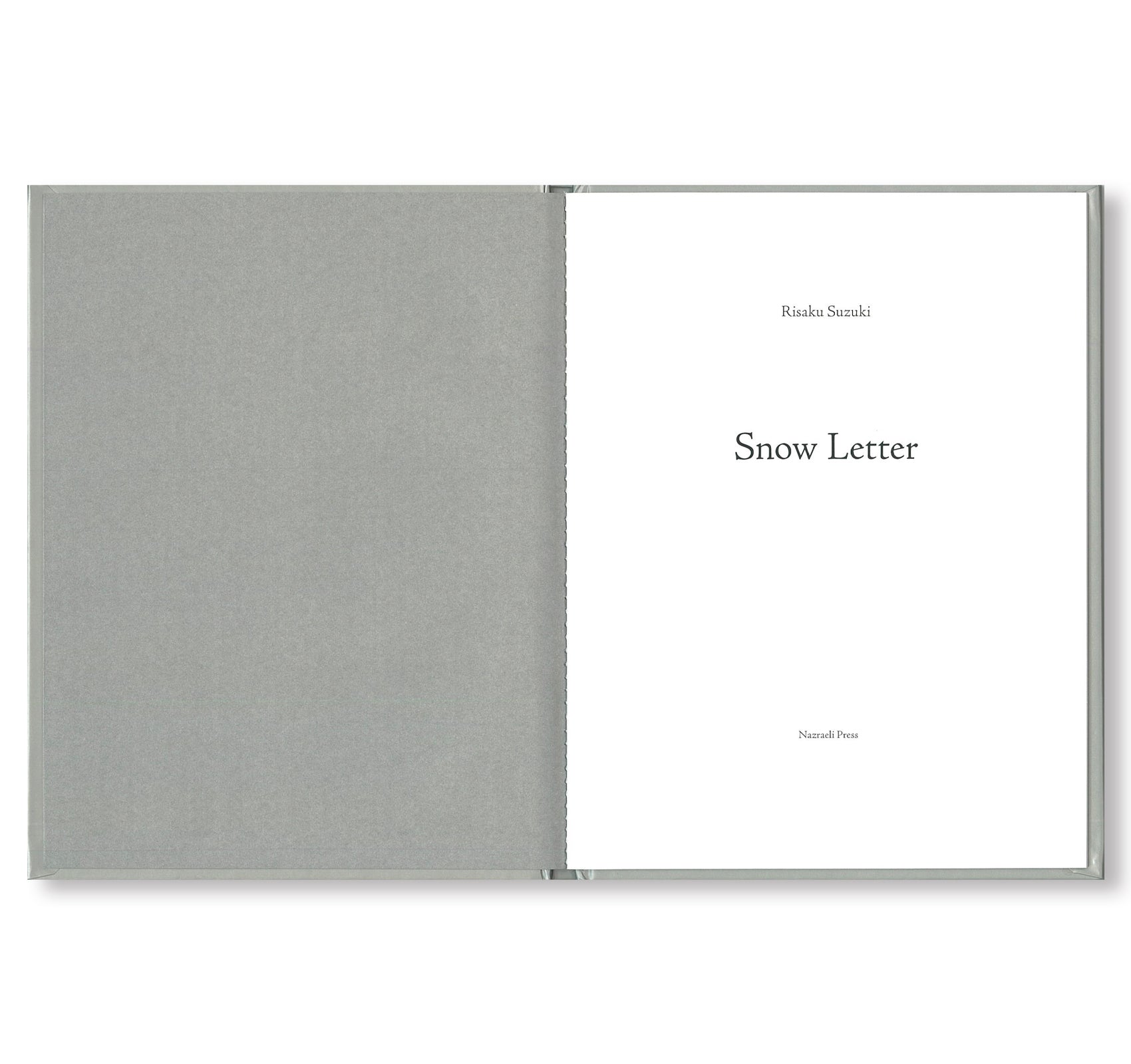 ONE PICTURE BOOK #80: SNOW LETTER by Risaku Suzuki - Japanese Photography Art Book for Collectors, Perfect for Home Decor & Gift Giving