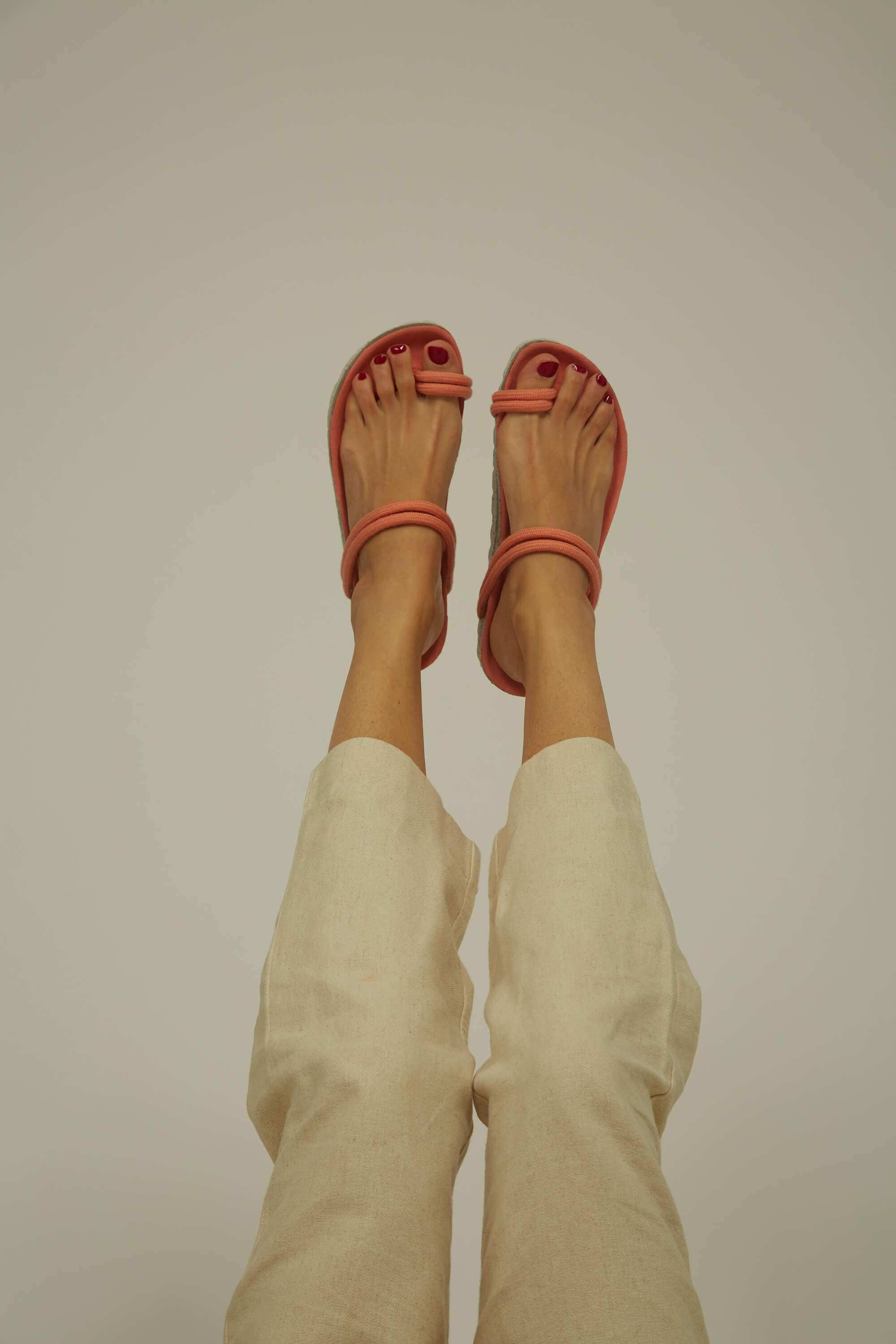 El Teide Vegan Cotton Rope & Cork Sandals for Women | Eco-Friendly Summer Beach Slides | Comfortable Casual Footwear for Walking, Travel & Vacation
