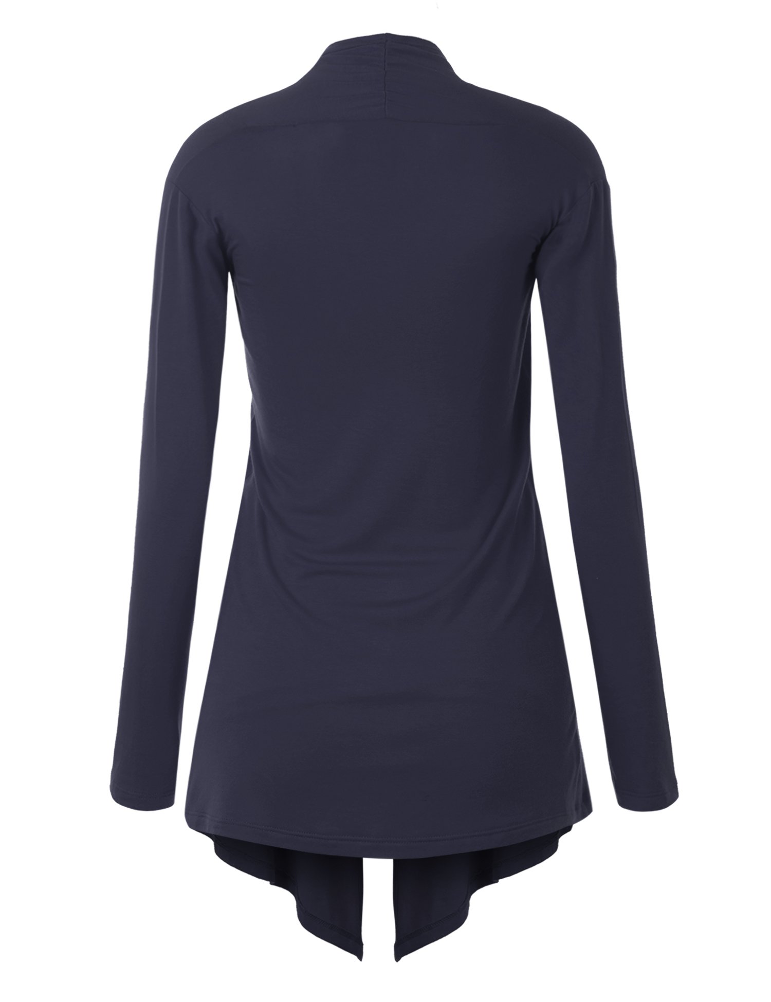 CTC Women's Draped Open-Front Cardigan Sweater - Soft Long Sleeve Lightweight Knit Wrap Cover Up - Made in USA - Perfect for Office, Date Night & Casual Outfits