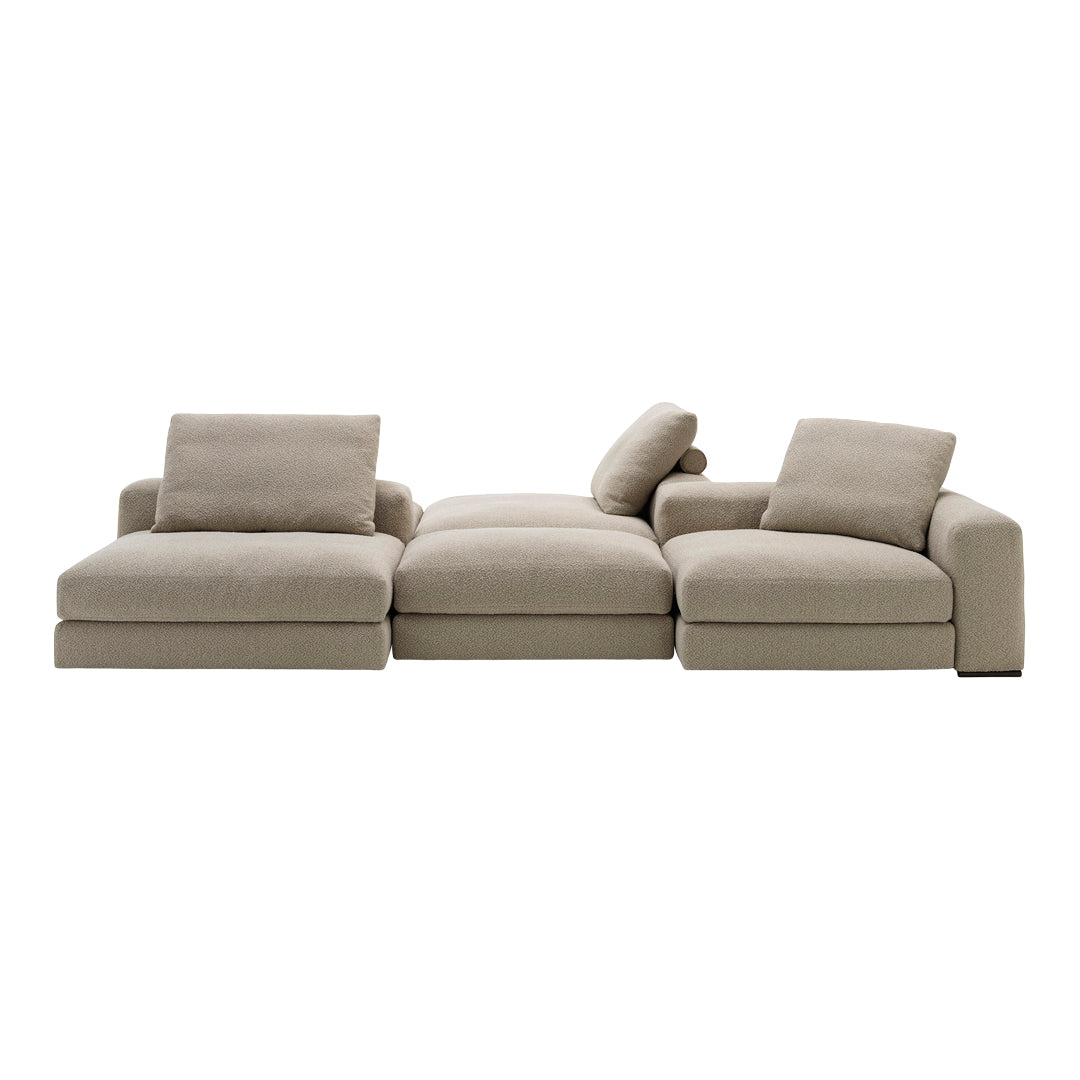 Ananta Reversible Sectional Sofa with Double-Sided Design - Perfect for Living Room, Family Room, and Home Theater Seating