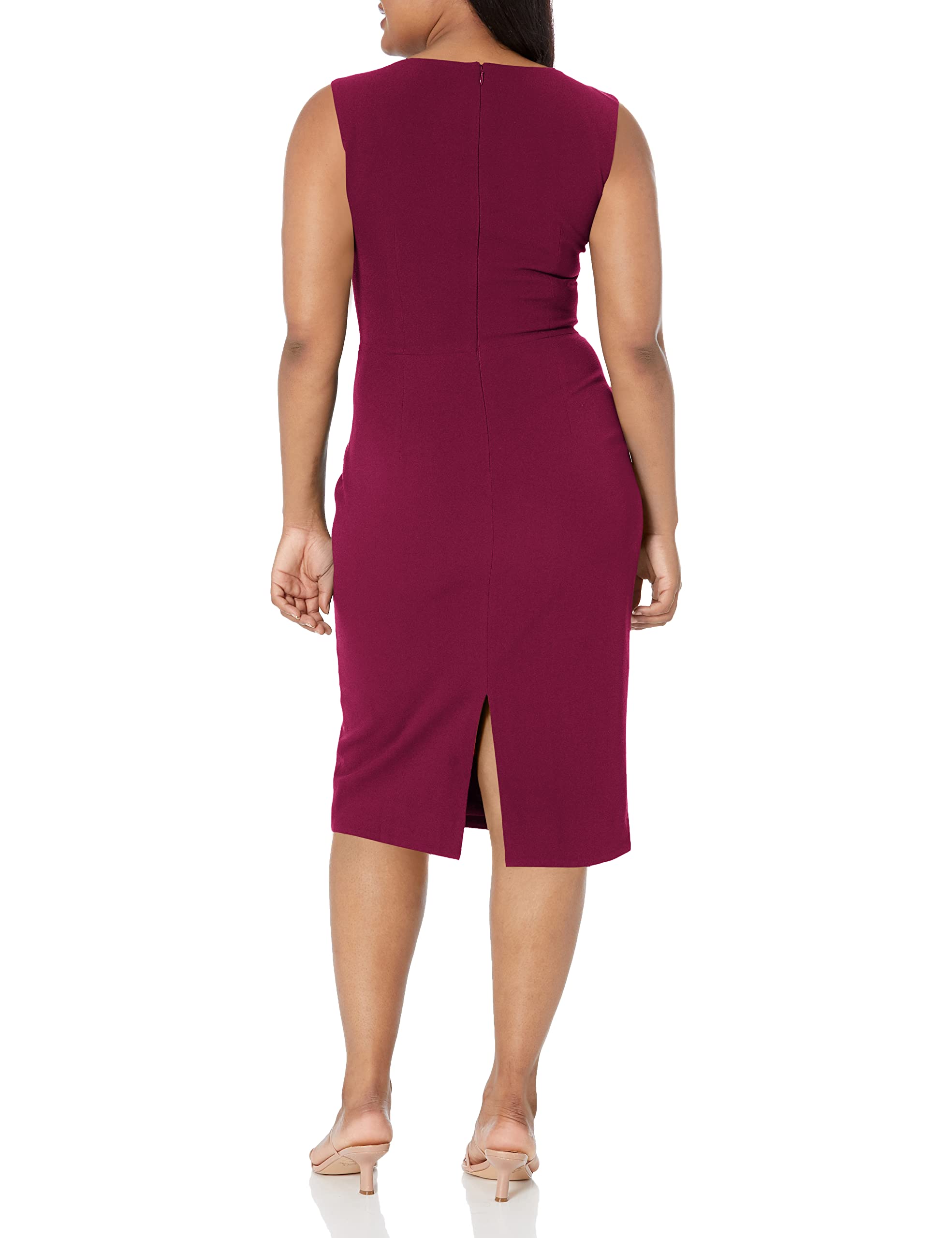 Dress the Population Women's Elle Floral Midi Dress - Elegant A-Line Summer Party Dress for Weddings, Cocktails & Special Occasions