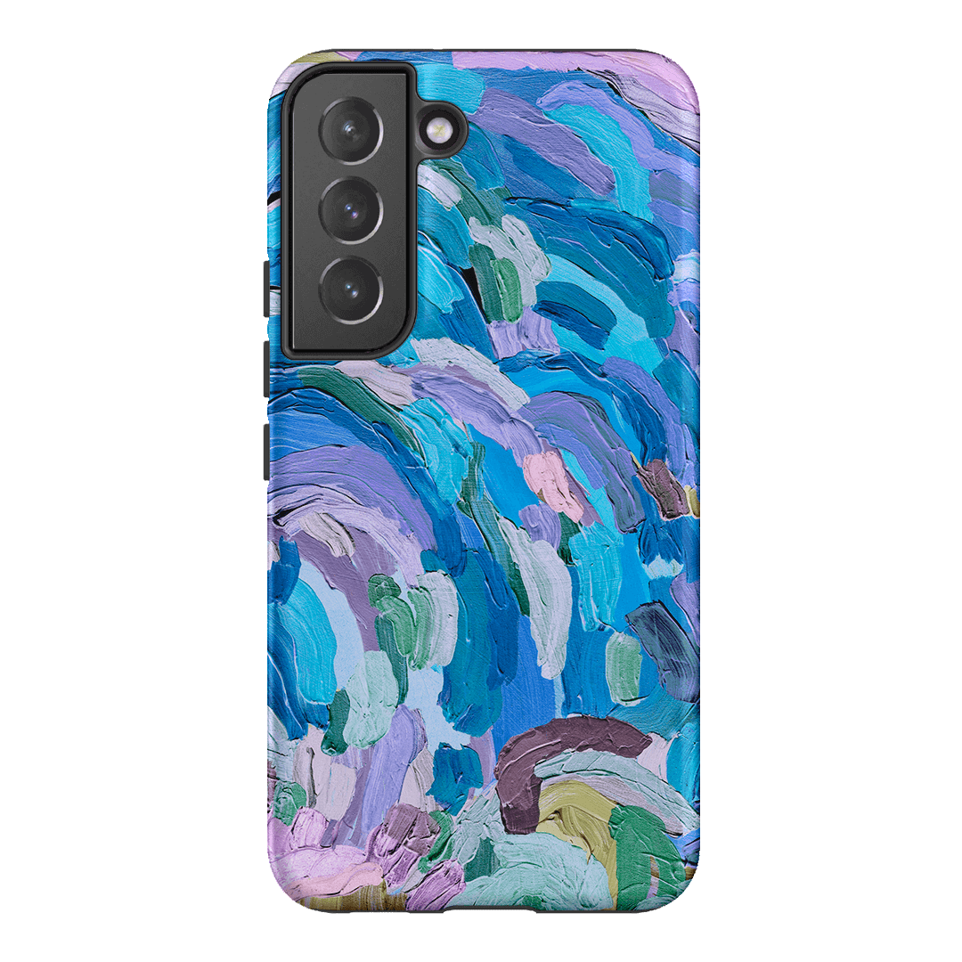 Stylish & Durable Shockproof Phone Case for iPhone & Samsung - Trendy Sun & Cloud Design - Perfect for Outdoor Activities, Travel & Daily Use