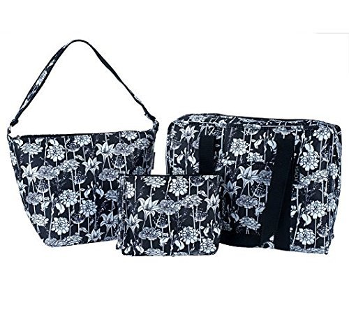 Sachi 3-Piece Multi-Shaped Handbag Set - Black | Crossbody, Shoulder & Tote Bags for Women | Perfect for Work, Travel & Everyday Use