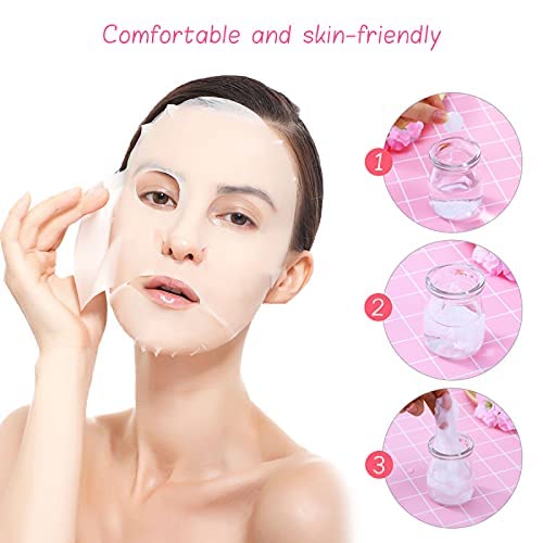 APOEM Compressed Face Mask Sheets - 100% Cotton DIY Facial Paper Mask for Hydration & Brightening (10 Pack) - Perfect for Spa, Travel & Skincare Routine