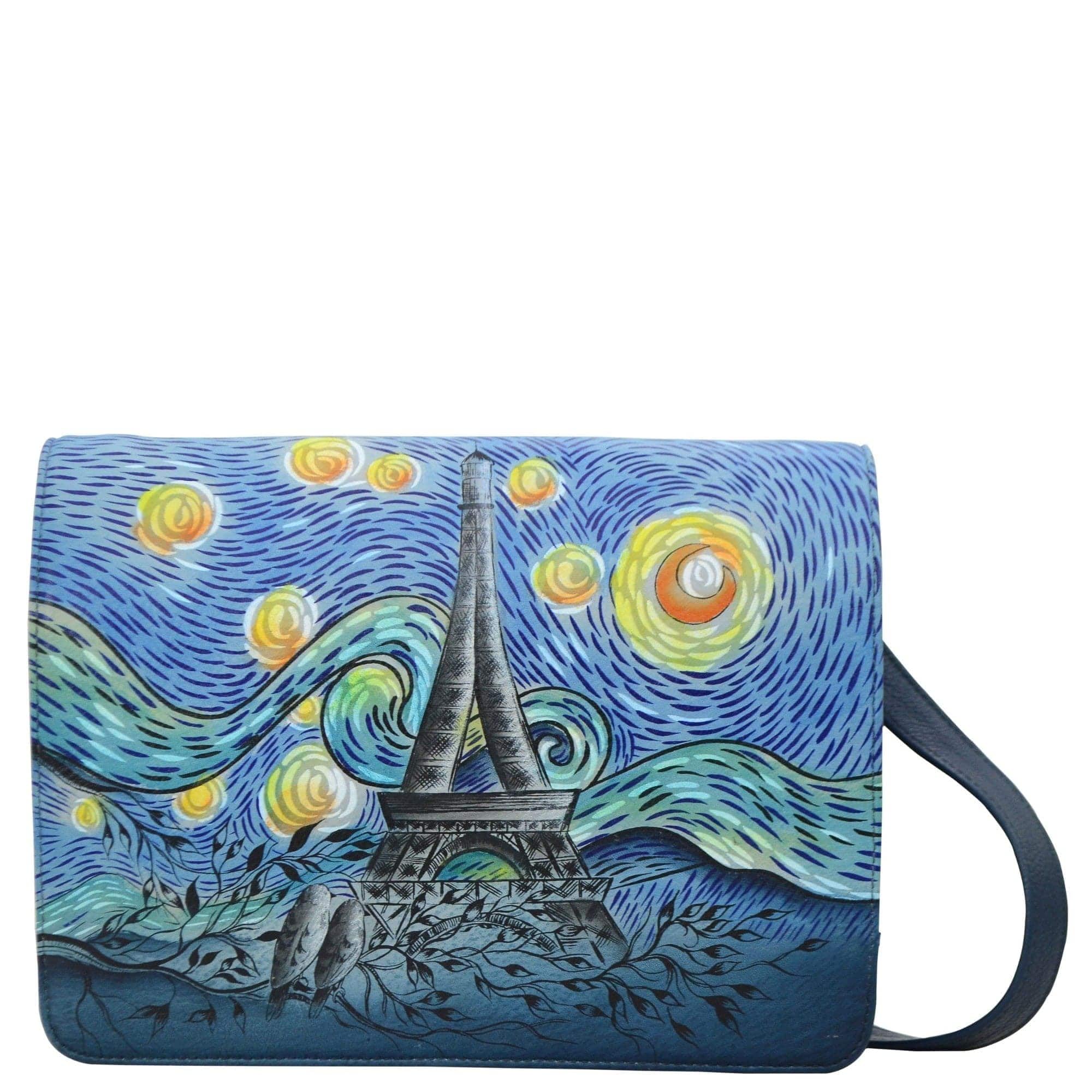 Anna by Anuschka Medium Saddle Handbag - Stylish Leather Crossbody Purse for Women | Perfect for Work, Travel & Everyday Use