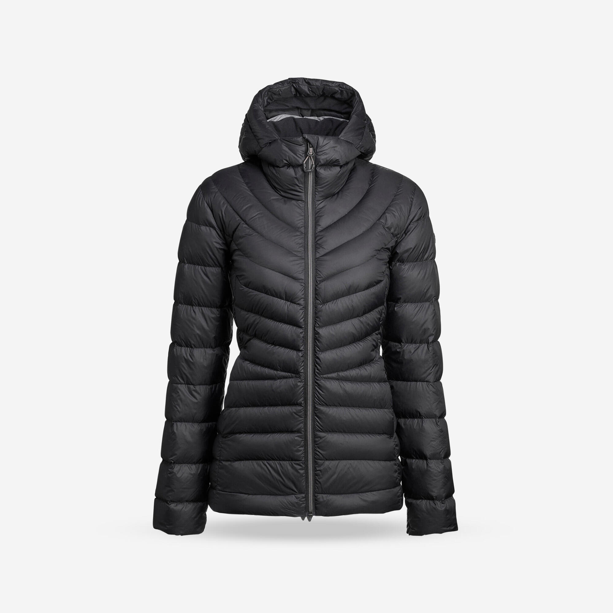 Forclaz Women's MT500 Hooded Down Puffer Jacket - Lightweight Winter Coat, Waterproof Windproof Insulated Jacket for Hiking, Skiing & Outdoor Activities