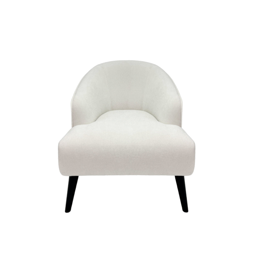 Jonathan Armchair - Modern Upholstered Accent Chair with Solid Wood Legs for Living Room, Bedroom & Office - Comfortable Lounge Chair for Relaxing & Reading