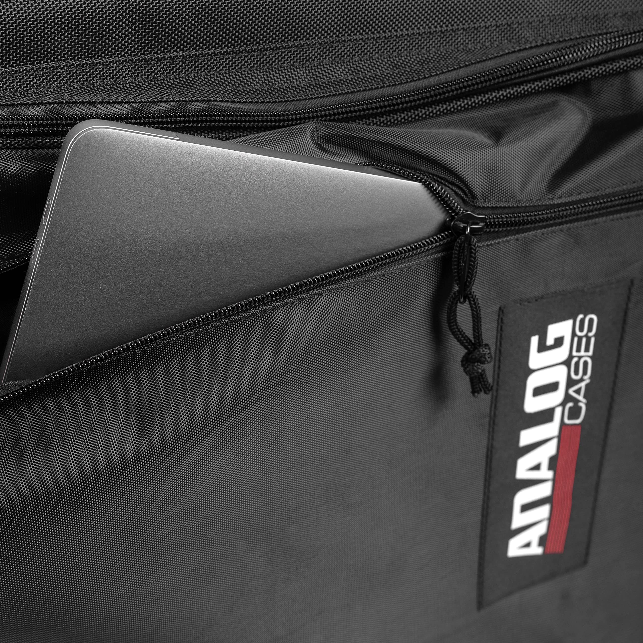 Moog Subsequent 37 / Subsequent 25 Custom-Fitted Padded Travel Case with Backpack Straps - Durable Analog Synth Protection for Studio & Stage Use