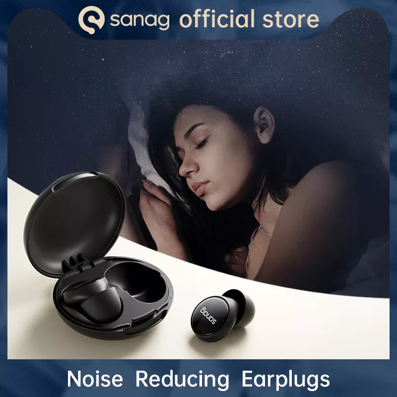 Sanag T32 Wireless Bluetooth Earbuds with Active Noise Cancelling (ANC), HD Sound, 30H Playtime for Gym, Work & Travel - Perfect Noise Isolating Earphones for Commuting, Running & Office Use