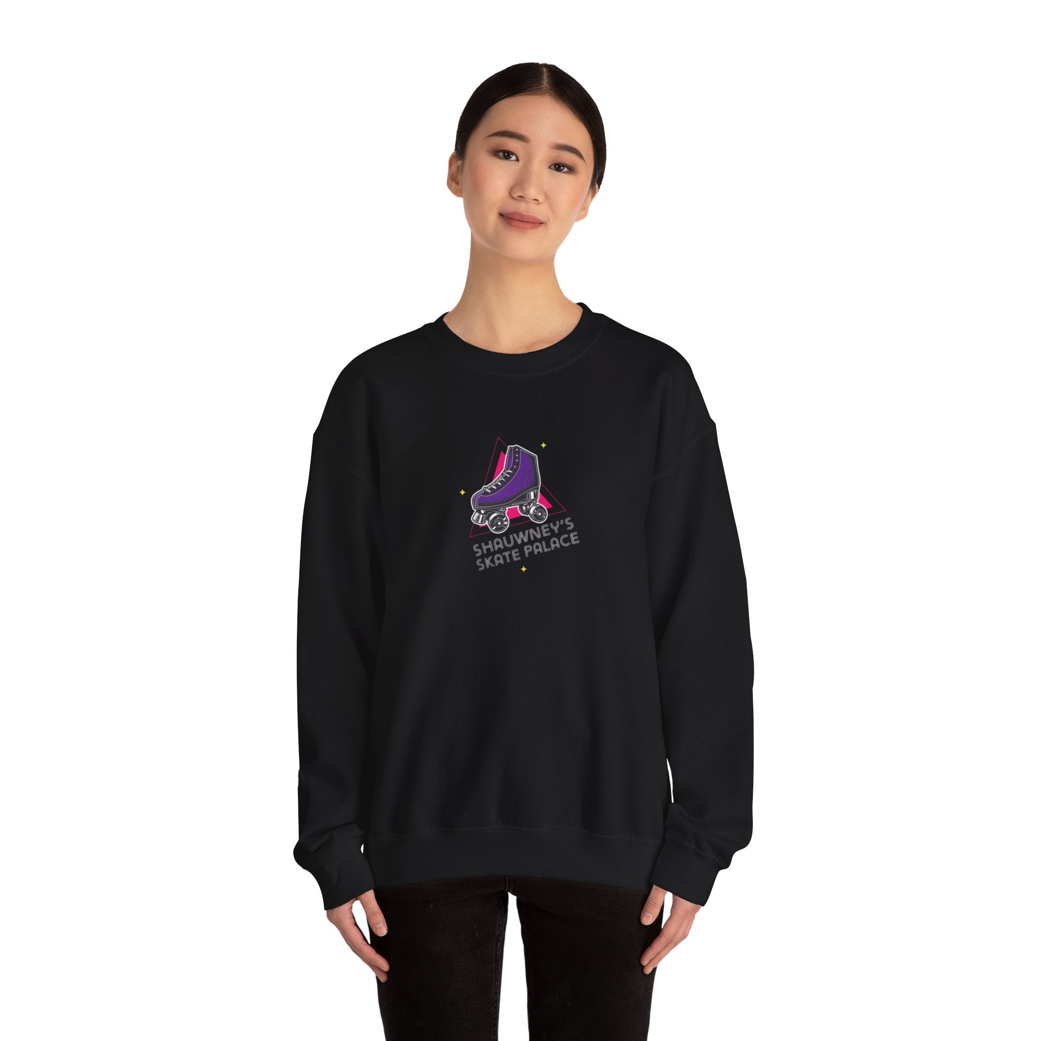 Shauwney's Skate Palace Crewneck Sweatshirt - Men's & Women's Casual Pullover Hoodie for Streetwear & Skateboarding - Perfect for Urban Fashion & Skate Park Outfits