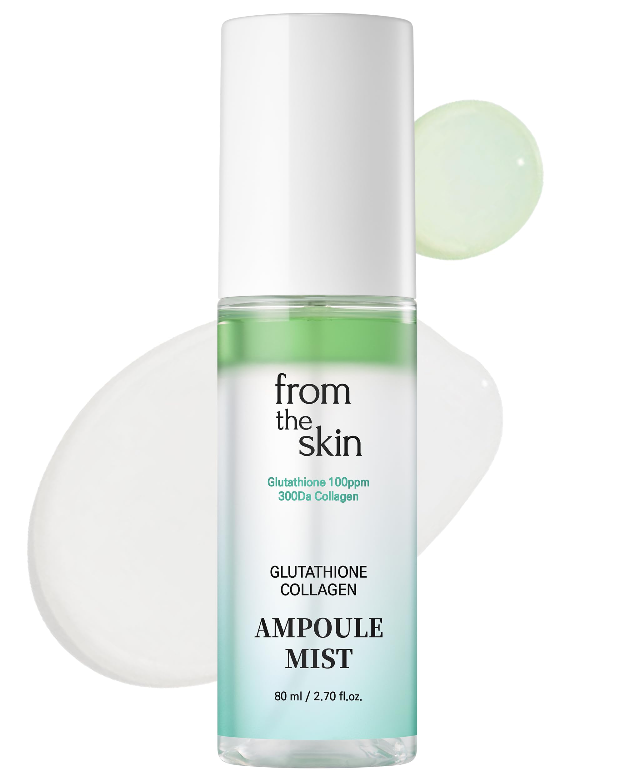 Glutathione Collagen Ampoule Facial Mist - Hydrating Anti-Aging Serum Spray with Panthenol & Lactobacillus for Skin Rejuvenation - 2.7 fl.oz for Dry, Oily & Sensitive Skin | Perfect for Morning Skincare Routine & Post-Workout Refreshment