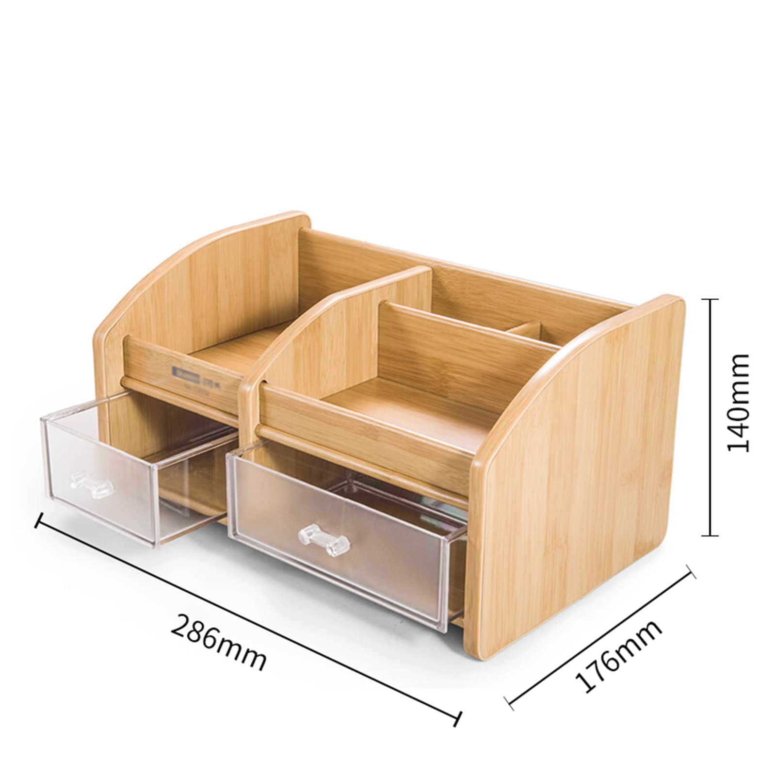 JHSLXD Creative Multifunction Wooden Storage Box - Office Desktop Organizer, Pen Holder & Debris Container | Perfect for Home Office, Study Desk, and Craft Room Organization