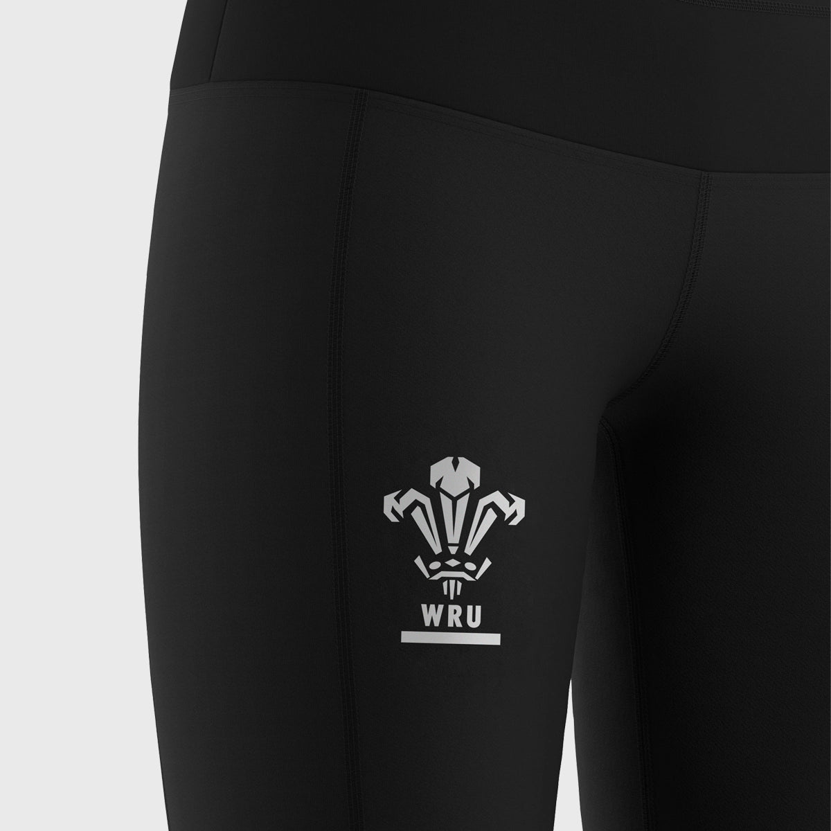 Wales Rugby Women's Leggings - High Waisted Black Workout Tights for Training, Gym & Running | Macron Official