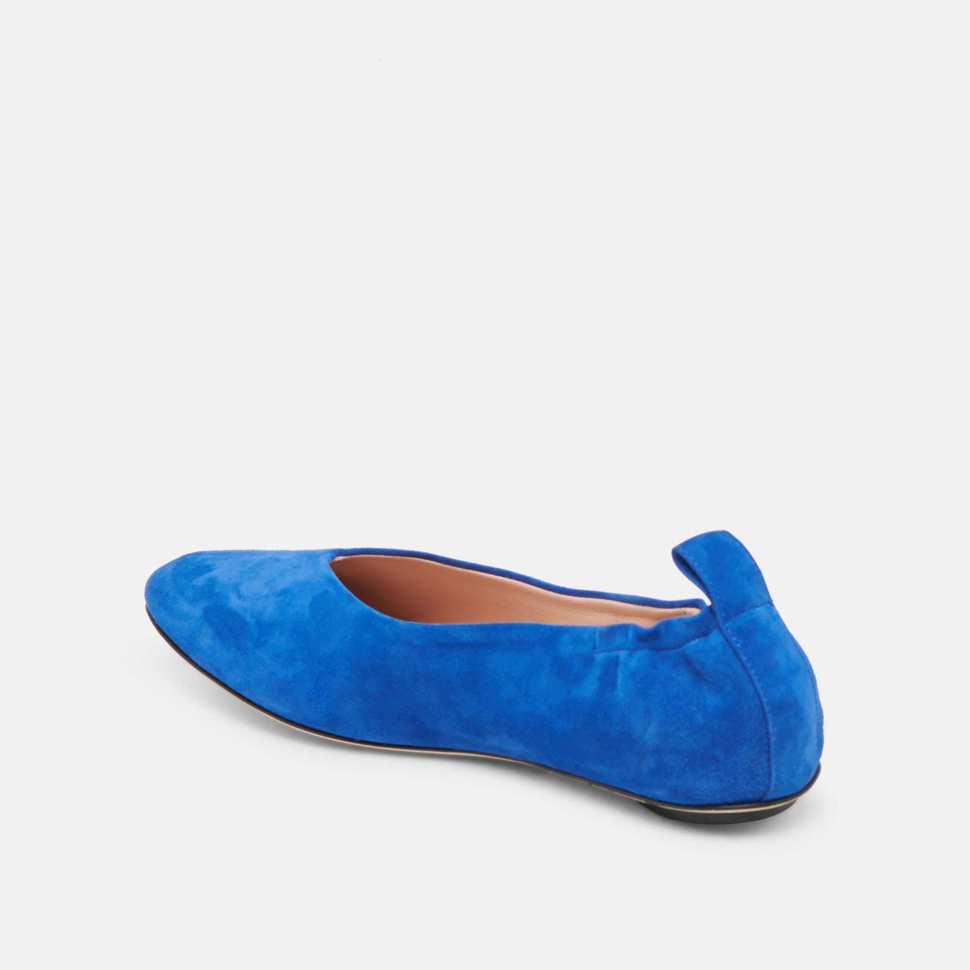 VINNIE Women's Navy Suede Ballet Flats - Comfortable & Stylish Shoes for Work, Casual Wear & Travel